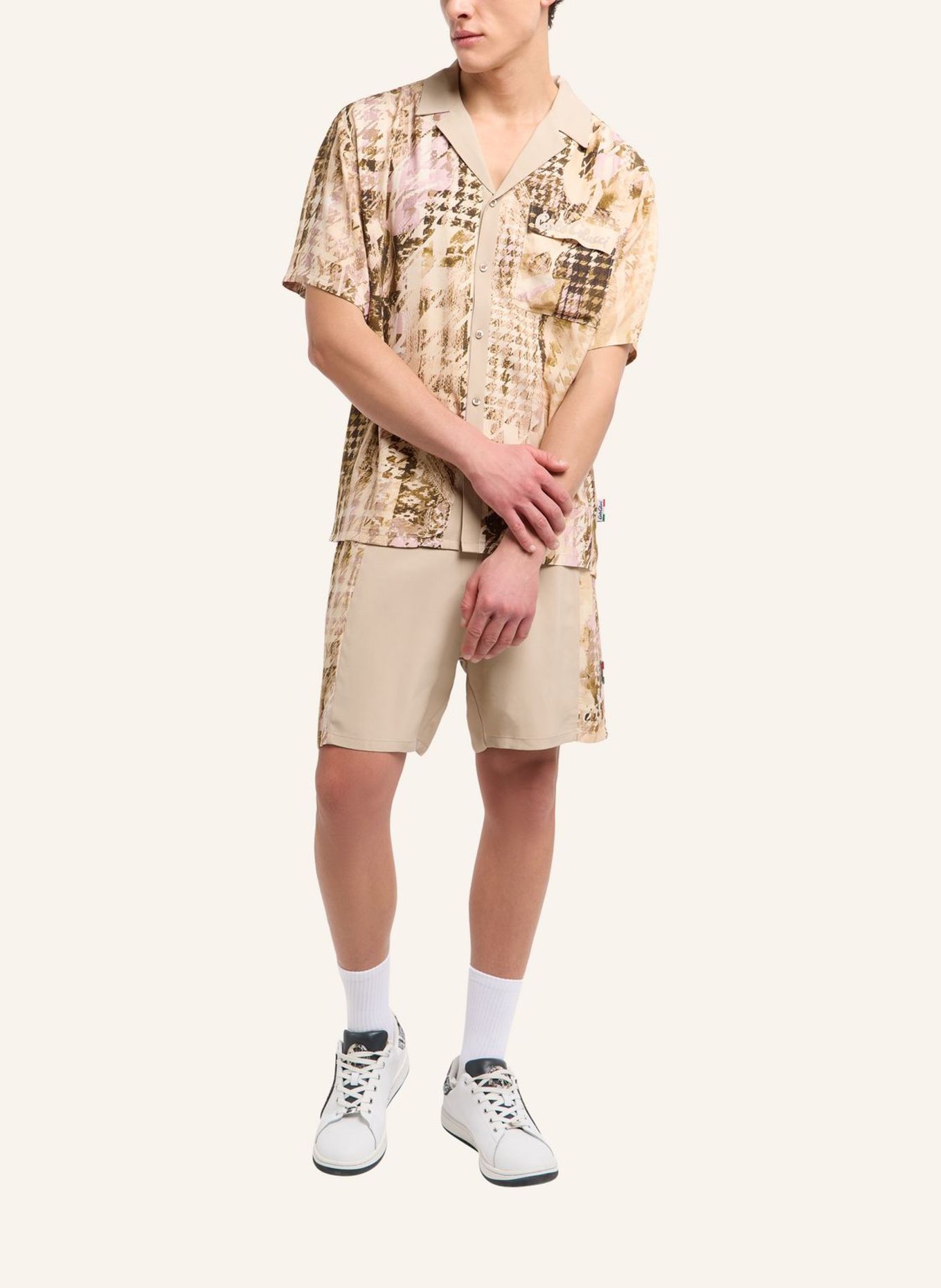 CARLO COLUCCI Hemd - The Knit Legend FEIG: BEIGE