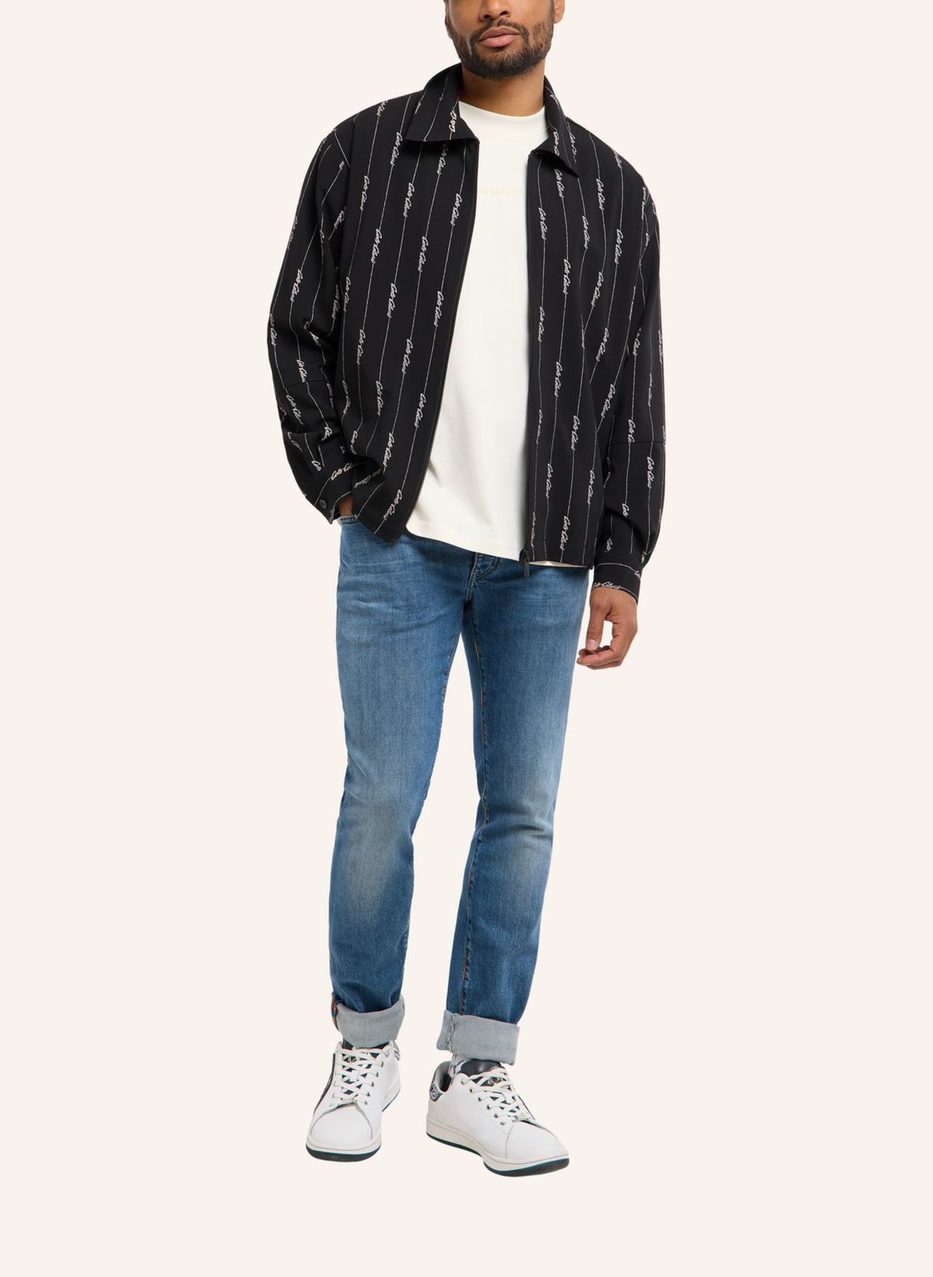 CARLO COLUCCI Tracksuit Jacke - CASUAL SUIT FAVARATO: SCHWARZ