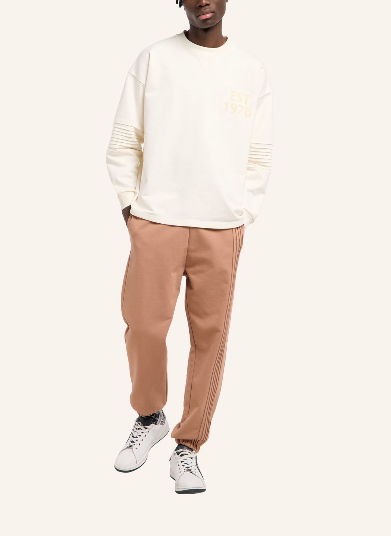 CARLO COLUCCI Sweatshirt - CLEAN CAPSULE FAUSTINI: WEISS