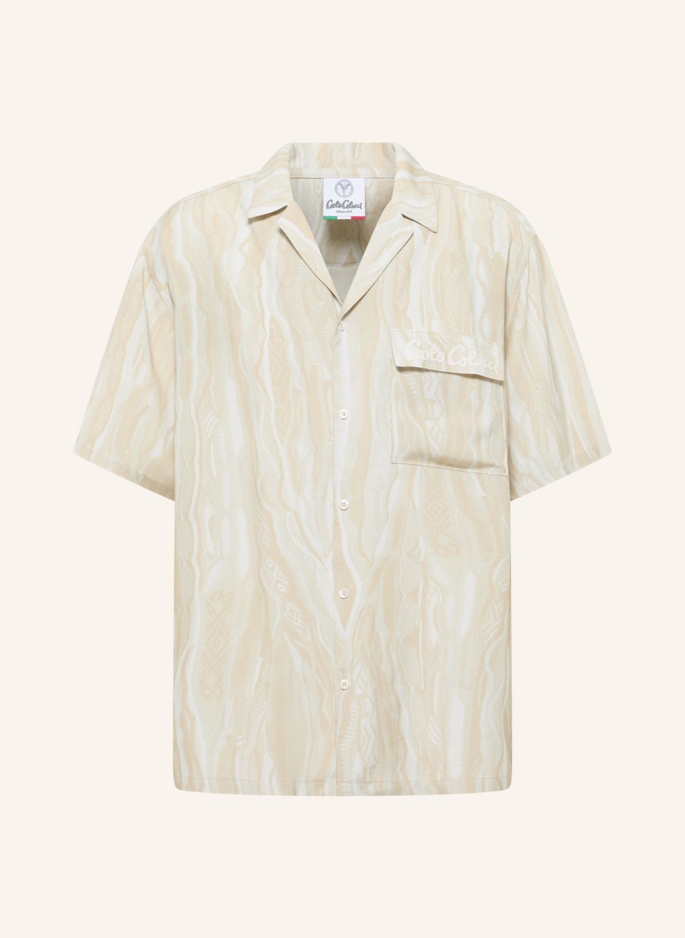 CARLO COLUCCI CARLO COLUCCI Hemd - Signature Knit Print FEDERA: WEISS
