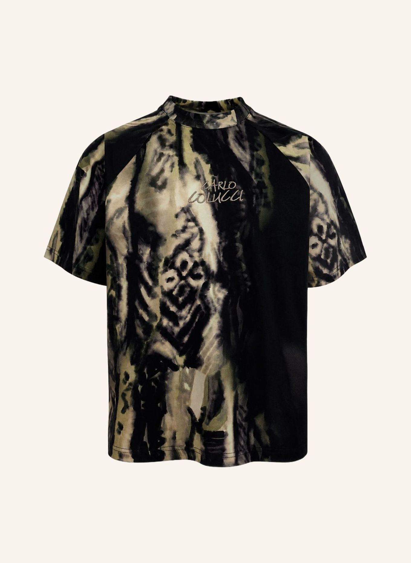 CARLO COLUCCI Signature T-Shirt – Liquid Stitches FICAI: SCHWARZ
