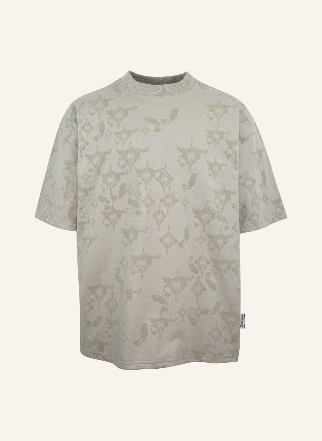CARLO COLUCCI Allover Print T-Shirt - Soft Impact FIOROT: BEIGE
