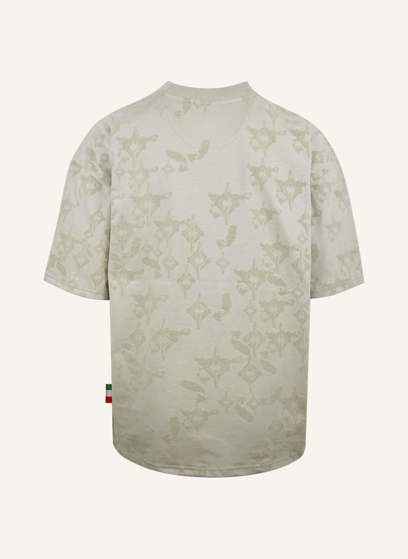 CARLO COLUCCI Allover Print T-Shirt - Soft Impact FIOROT: BEIGE