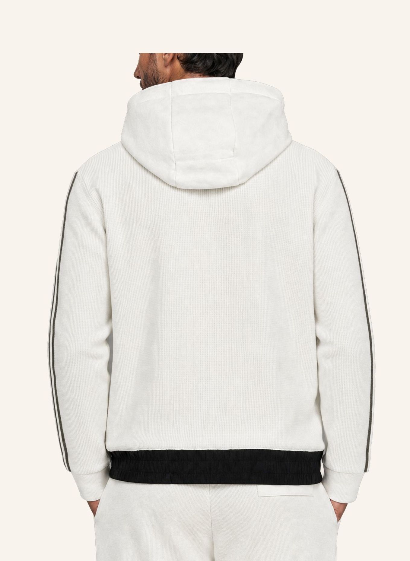 CARLO COLUCCI Hybrid Strickjacke - Carat 3.0 FIERI: WEISS