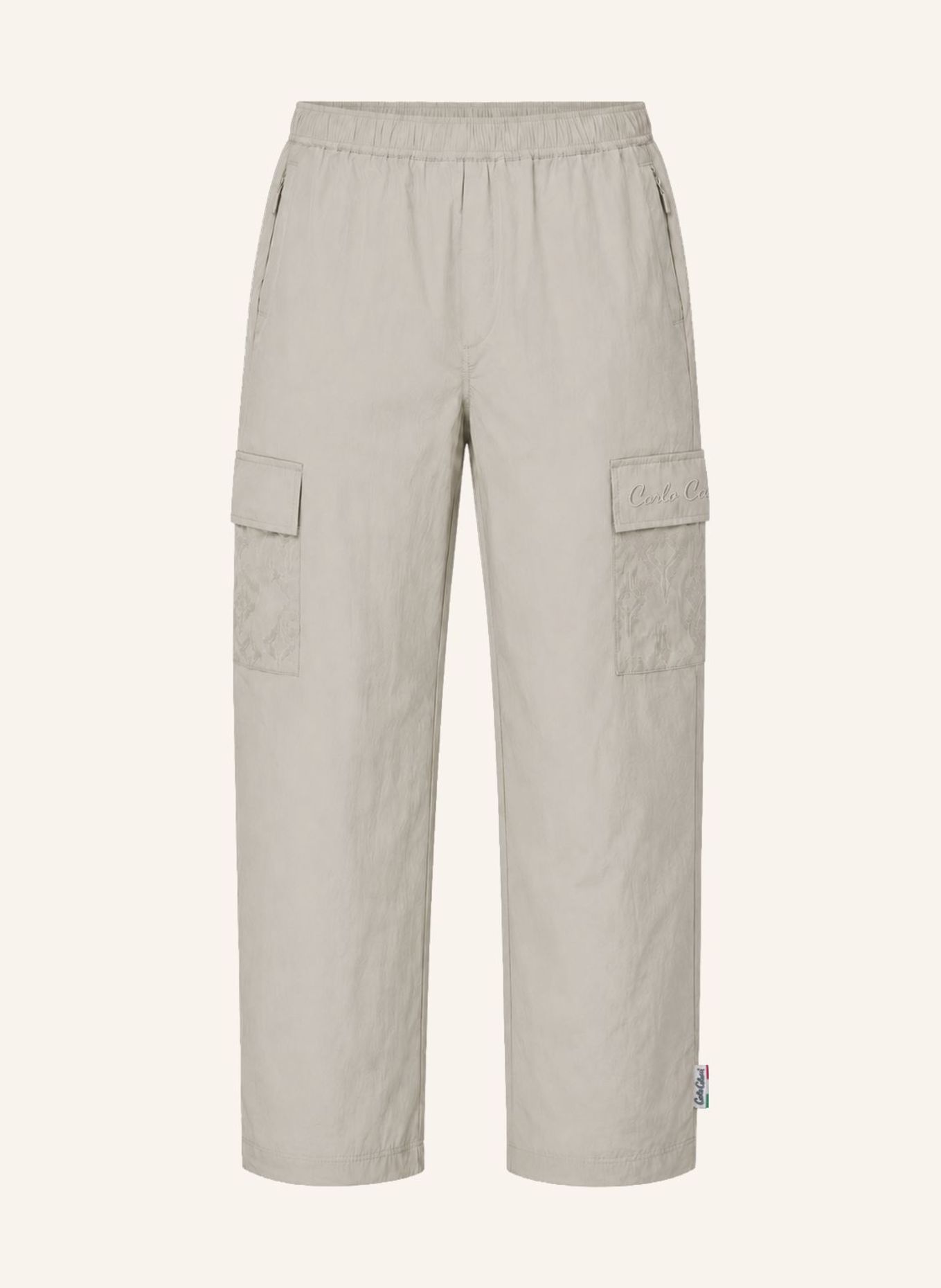 CARLO COLUCCI Flockprint Cargohose - Soft Impact FIPINGER: BEIGE