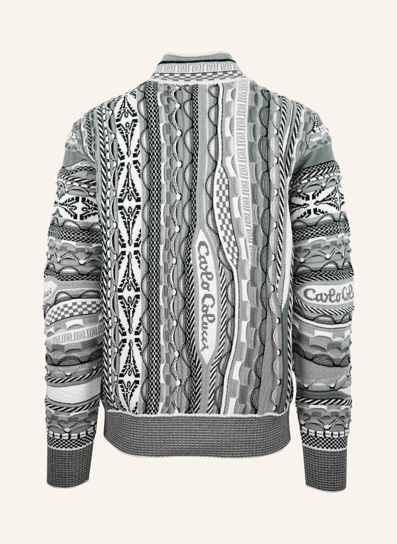 CARLO COLUCCI Stricktroyer - 3D Knit FRIGATO: SCHWARZ / GRAU