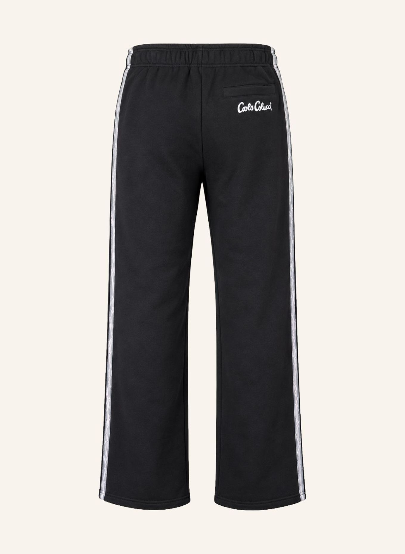 CARLO COLUCCI Sweathose - Stripe Club FRAGALE: SCHWARZ