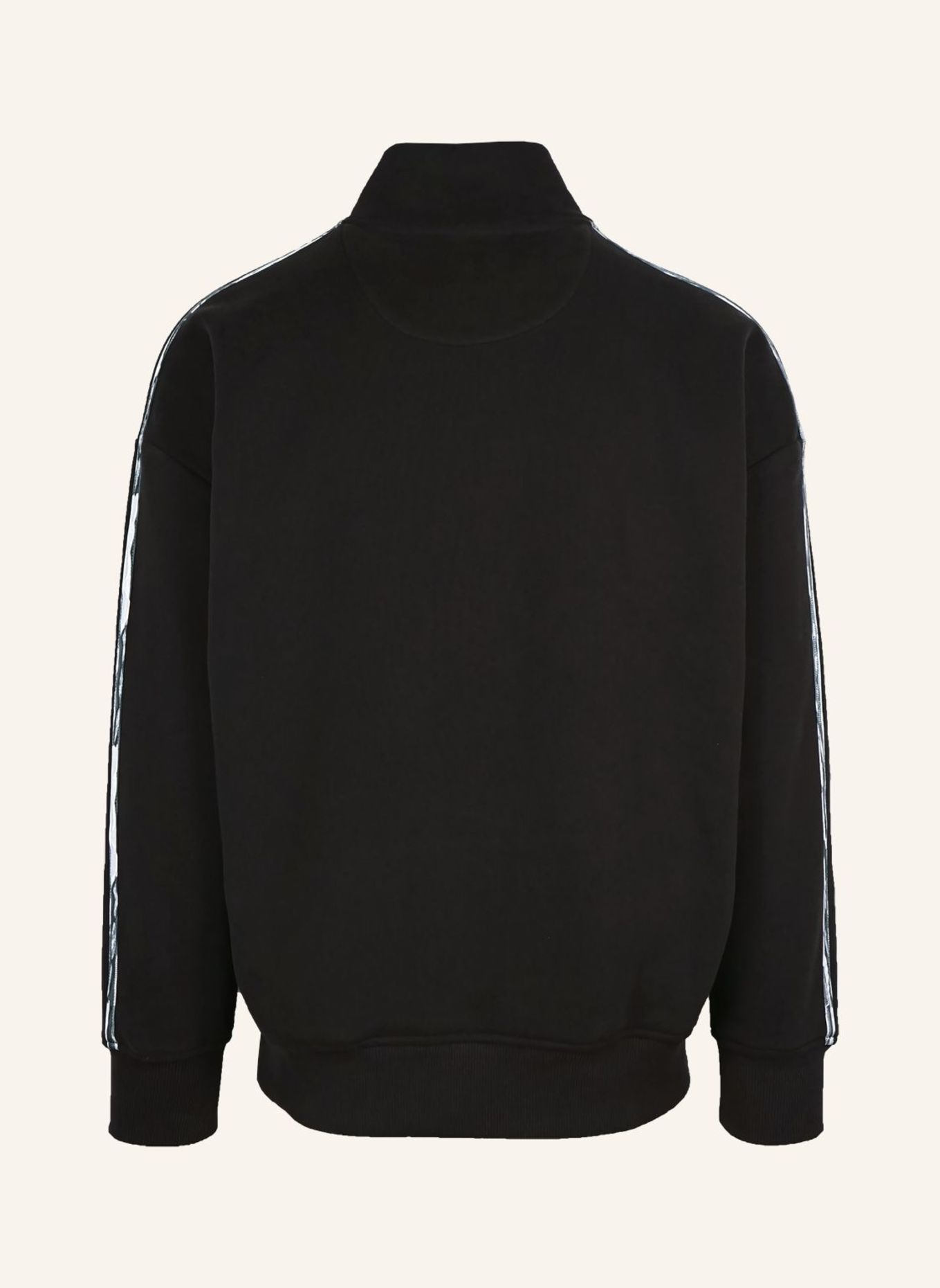 CARLO COLUCCI Sweatjacke - Stripe Club FOSCARO: SCHWARZ