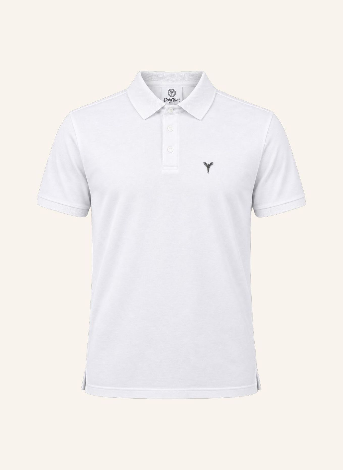 CARLO COLUCCI Poloshirt - Carlos Classic FRANER: WEISS