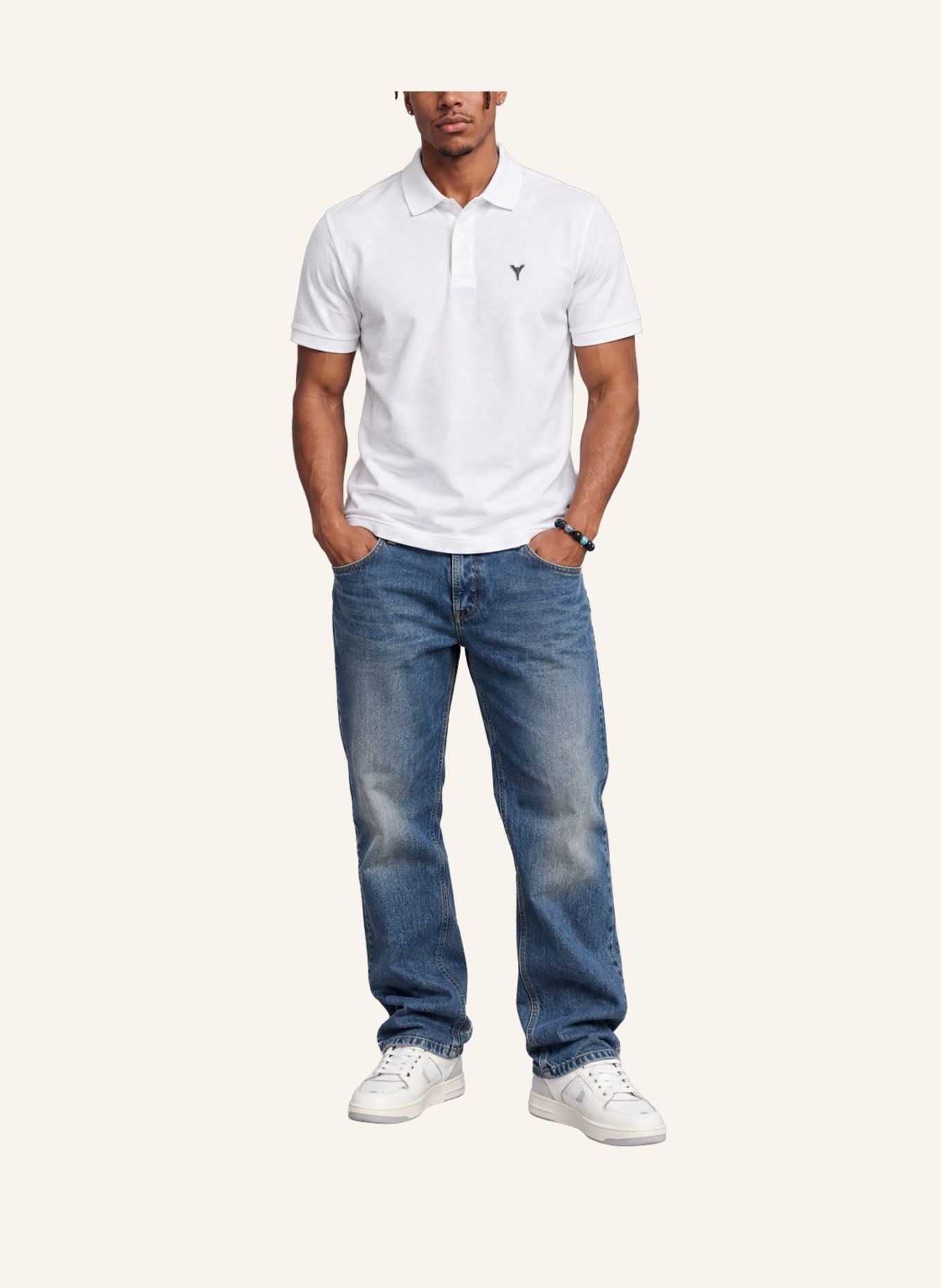 CARLO COLUCCI Poloshirt - Carlos Classic FRANER: WEISS