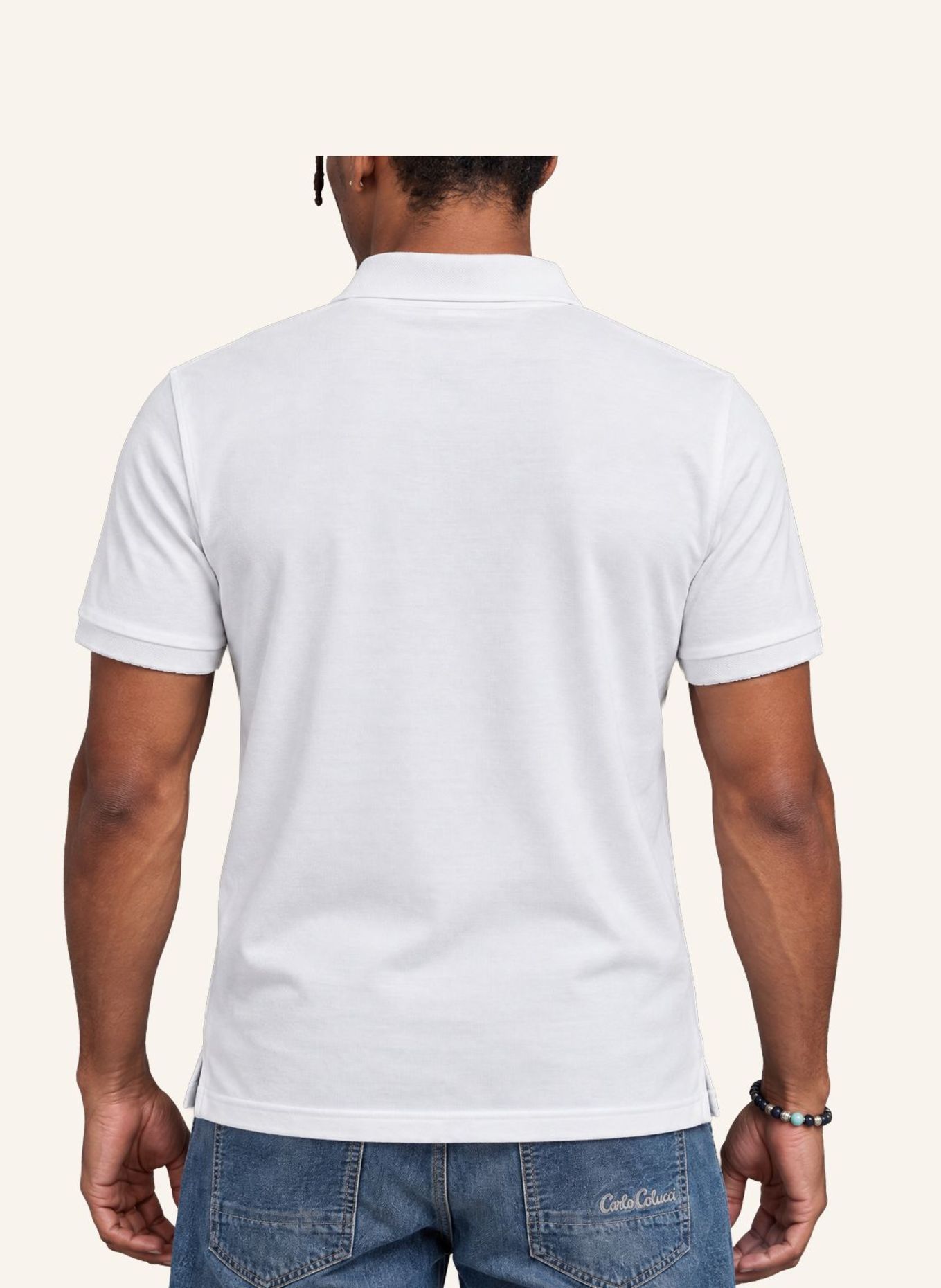 CARLO COLUCCI Poloshirt - Carlos Classic FRANER: WEISS