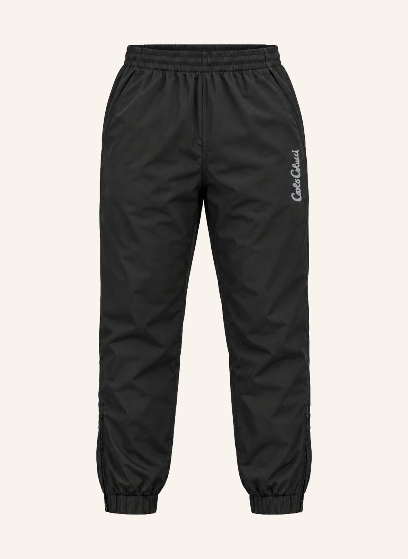 CARLO COLUCCI Tracksuithose - Knit Print FROKU: SCHWARZ