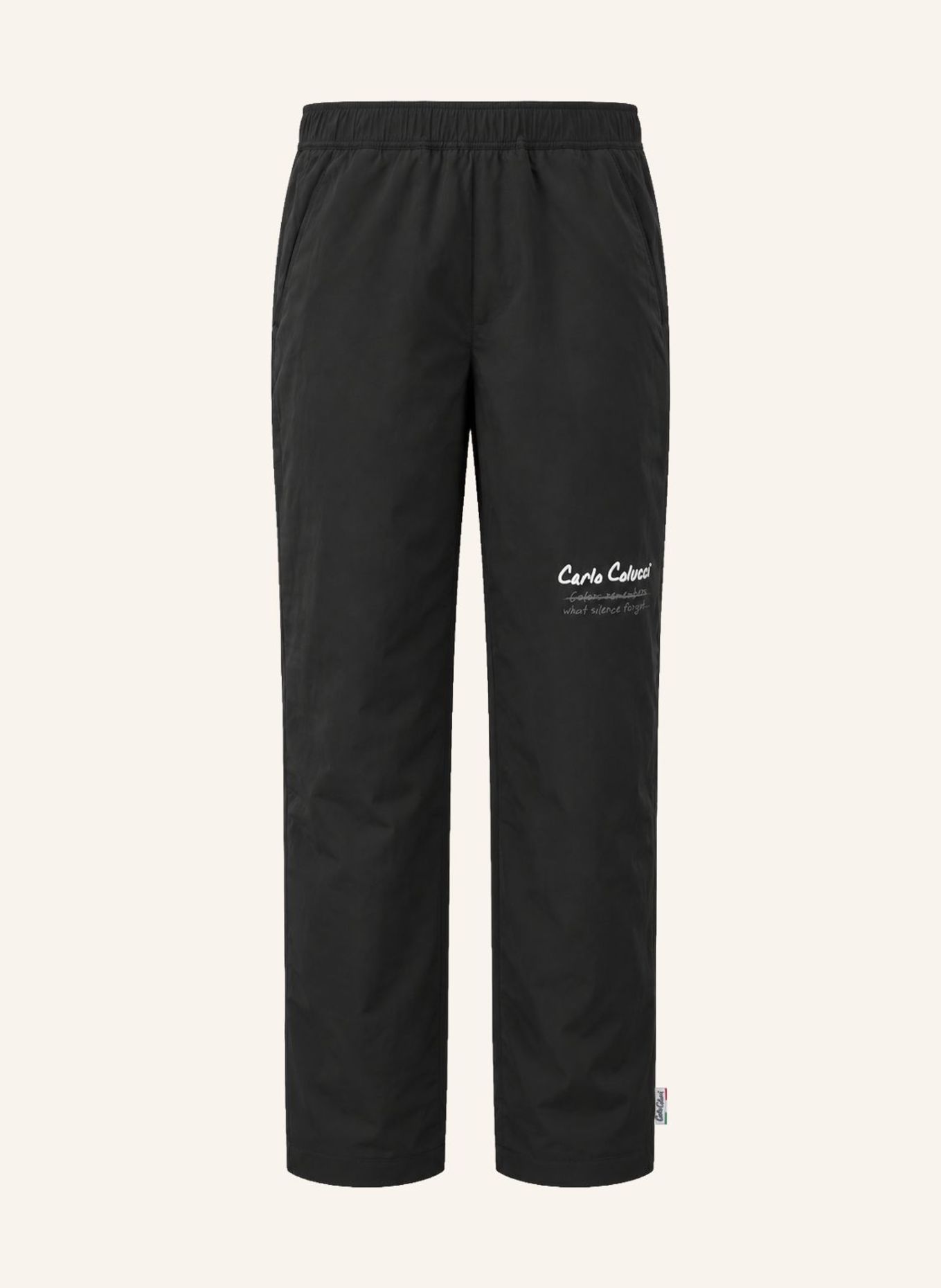 CARLO COLUCCI Tracksuit Hose - Human Canvas FOSSI: SCHWARZ
