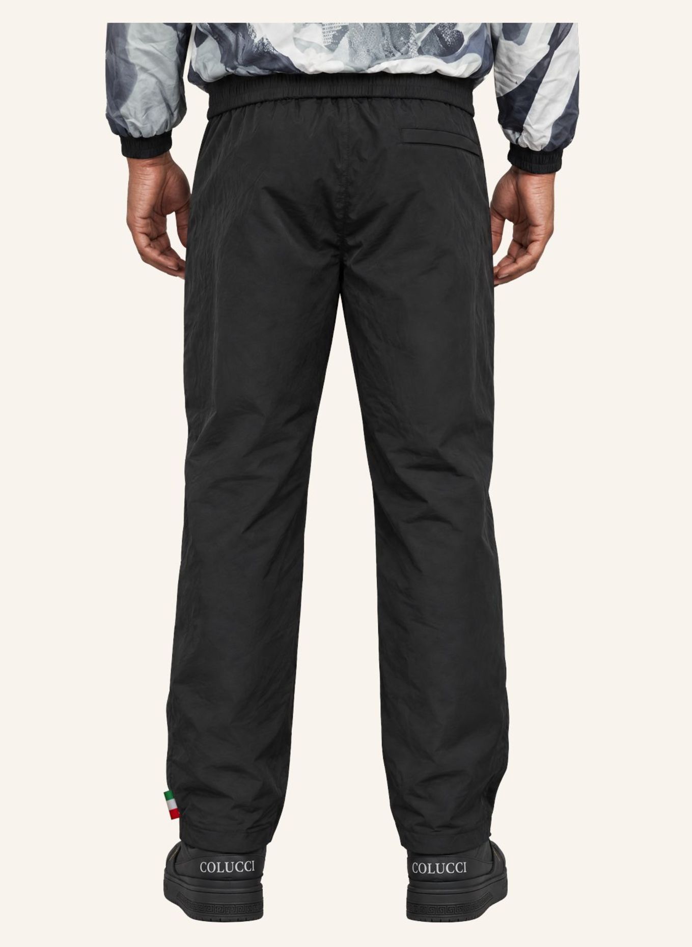 CARLO COLUCCI Tracksuit Hose - Human Canvas FOSSI: SCHWARZ