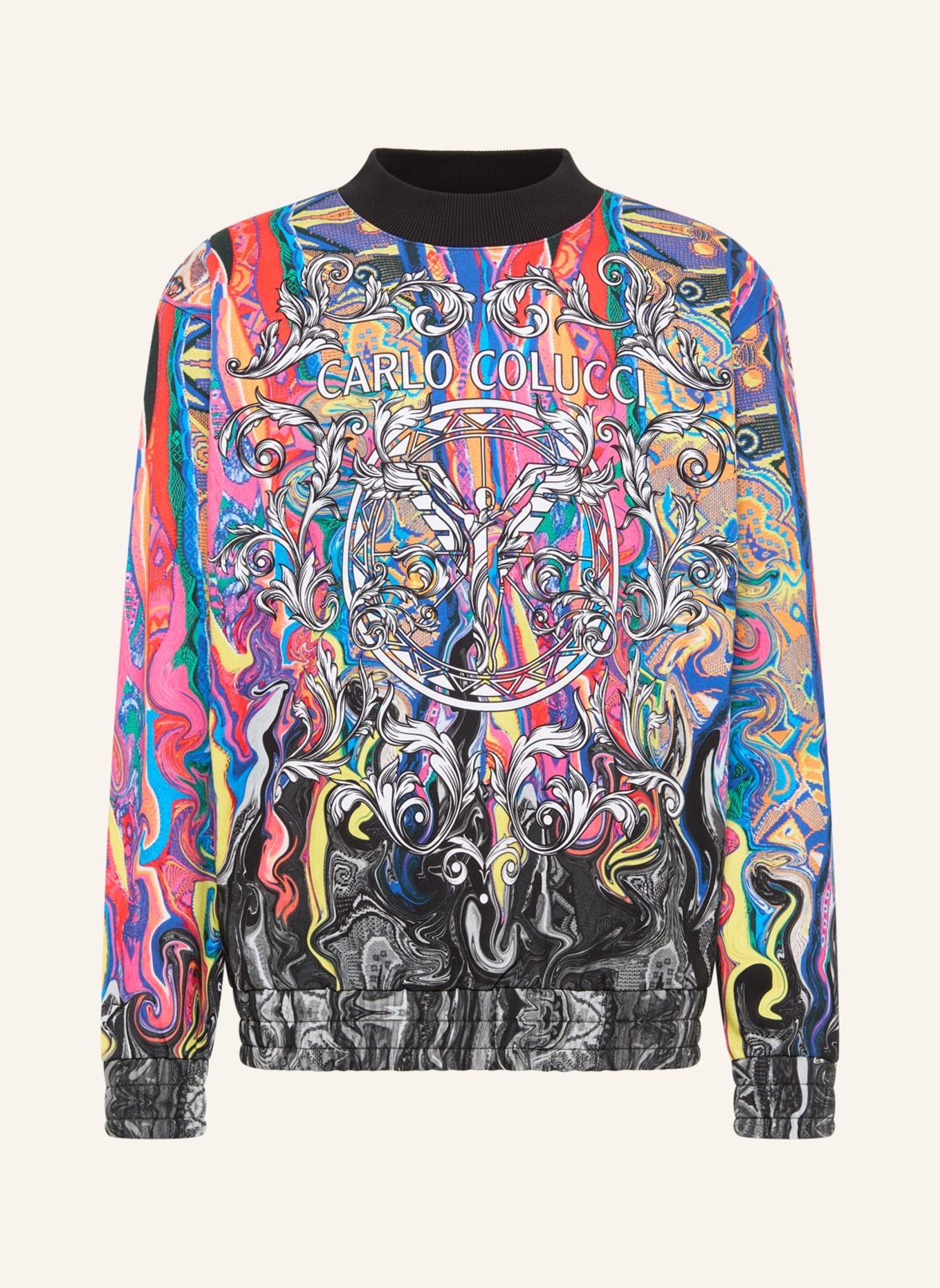 CARLO COLUCCI Sweatshirt "Fusion" DEMATTE, Farbe: ROT (Bild 1)