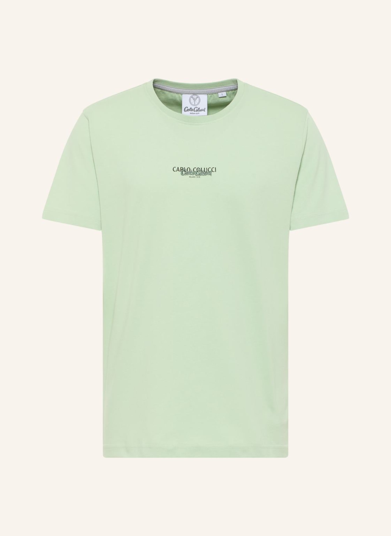 CARLO COLUCCI T-Shirt Basic Line DE SALVADOR, Farbe: MINT (Bild 1)