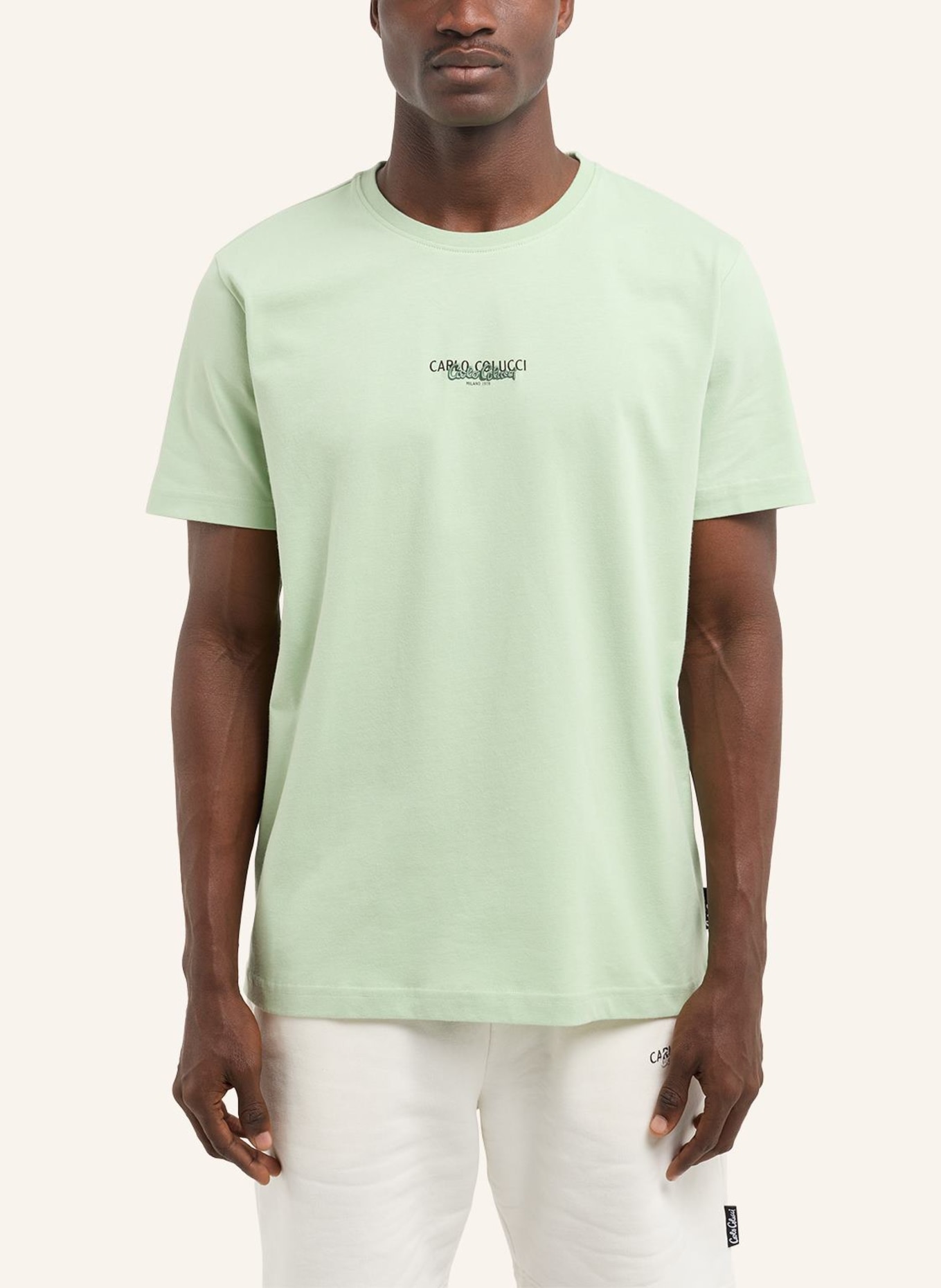 CARLO COLUCCI T-Shirt Basic Line DE SALVADOR, Farbe: MINT (Bild 5)