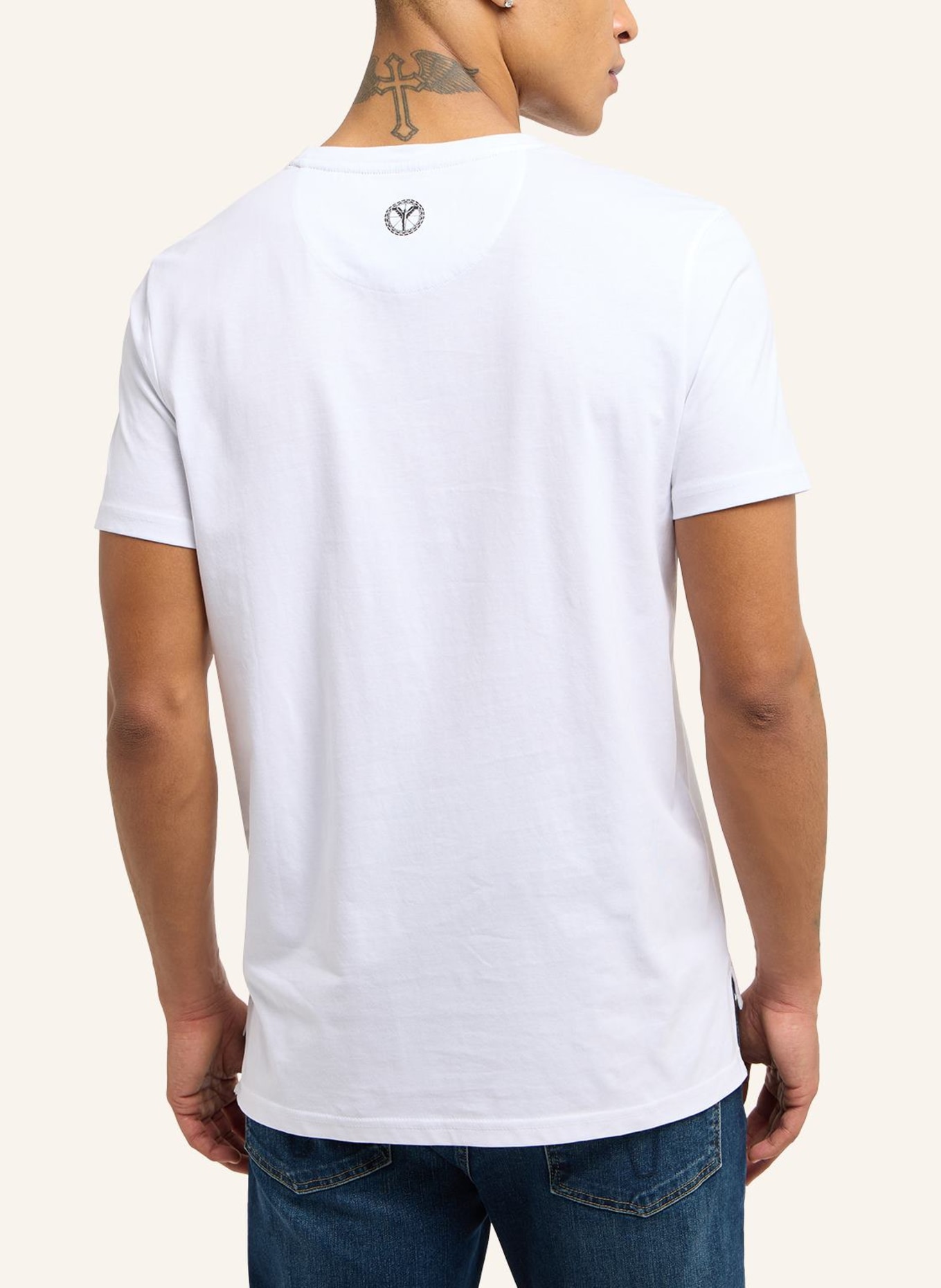 CARLO COLUCCI T-Shirt CAMISA, Farbe: WEISS (Bild 2)