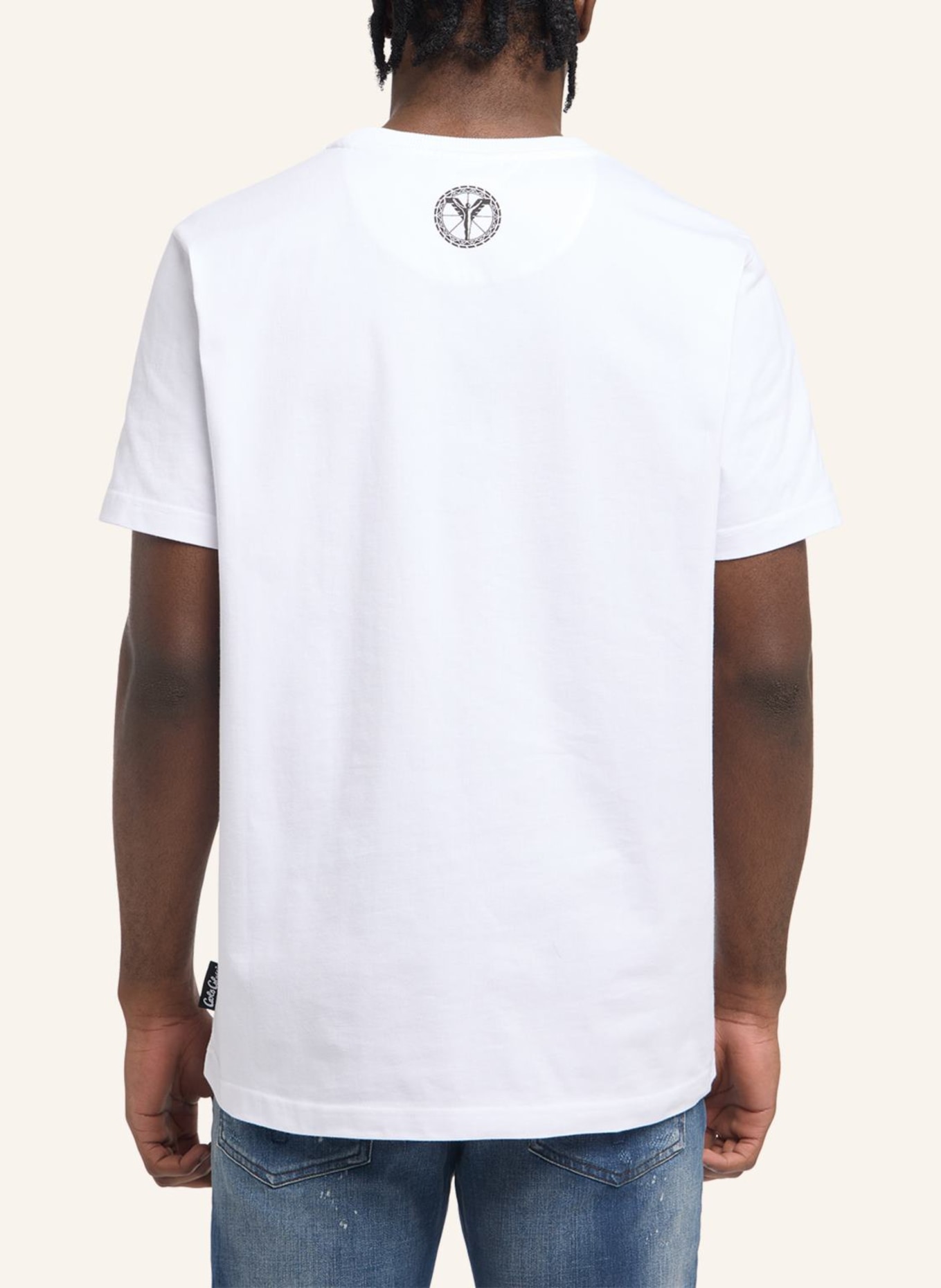CARLO COLUCCI T-Shirt mit Logoprint DI COMUN, Farbe: WEISS (Bild 2)