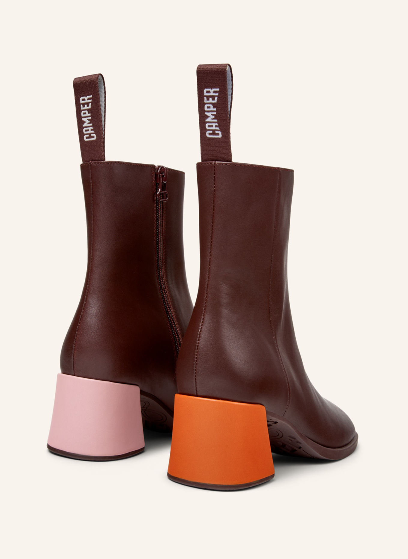 CAMPER Stiefeletten KORA: DUNKELROT