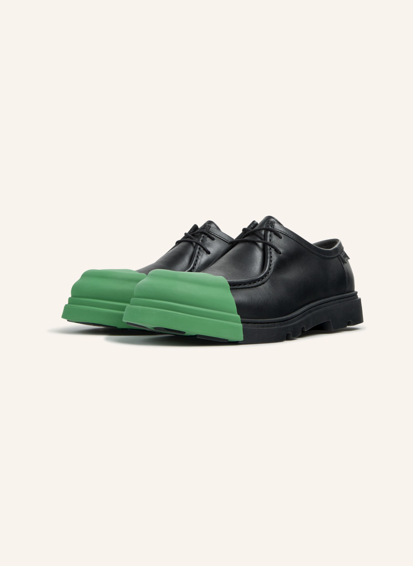 CAMPER Schnürschuhe JUNCTION: SCHWARZ