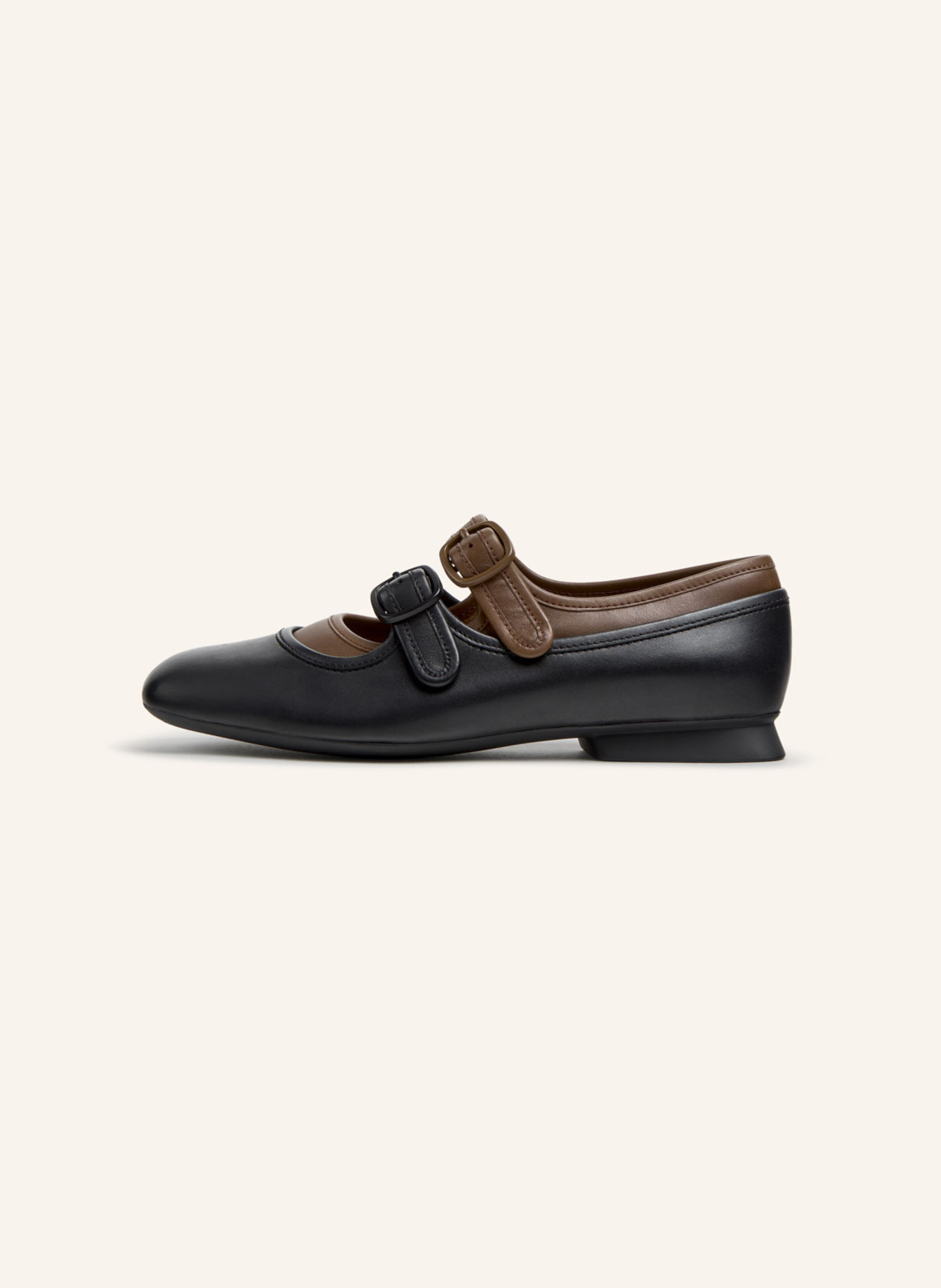 CAMPER Ballerinas CASI MYRA: SCHWARZ / BRAUN