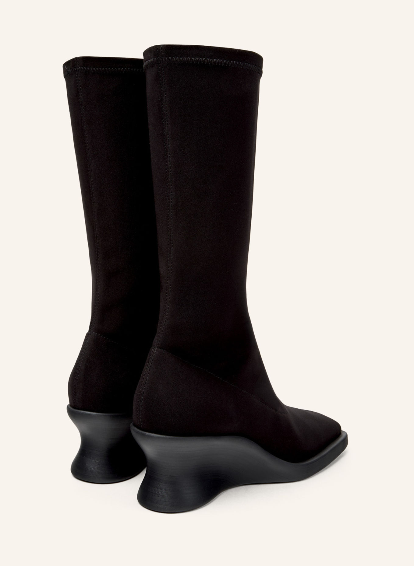 CAMPER Hoher Stiefel LOUISE: SCHWARZ