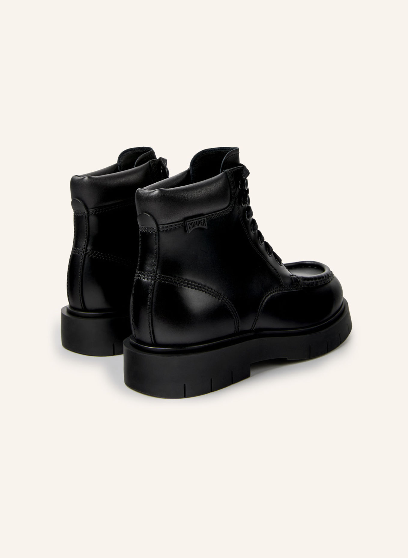 CAMPER Schnürstiefel ALARO: SCHWARZ