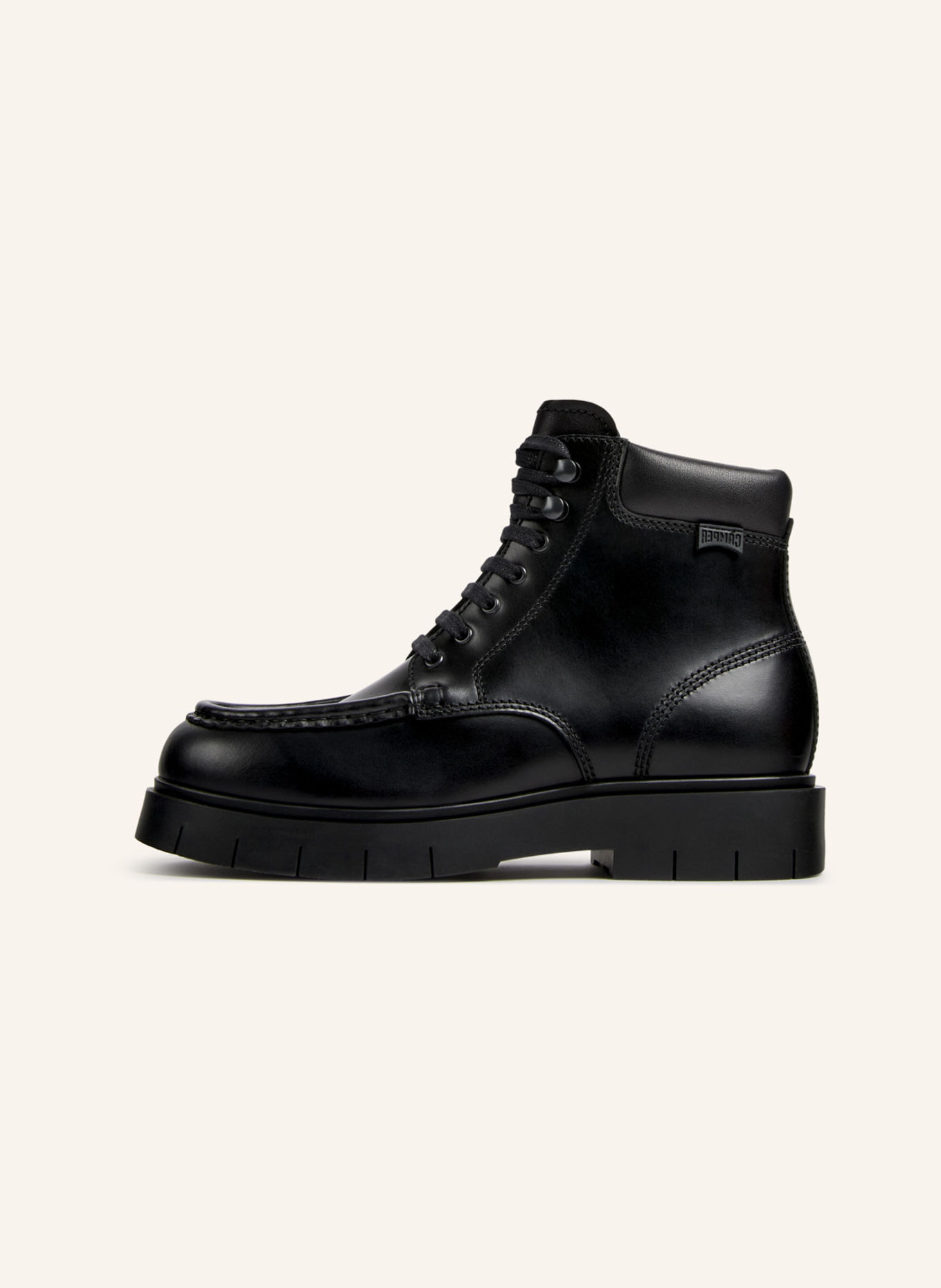 CAMPER Schnürstiefel ALARO: SCHWARZ