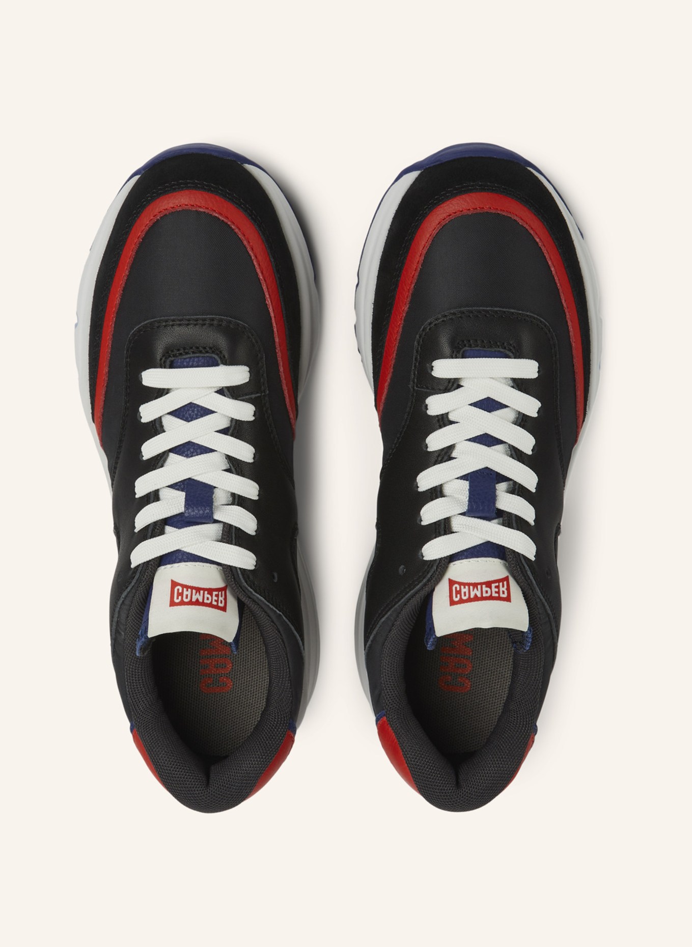 CAMPER Sneaker DRIFT TWINS, Farbe: SCHWARZ/ ROT (Bild 4)
