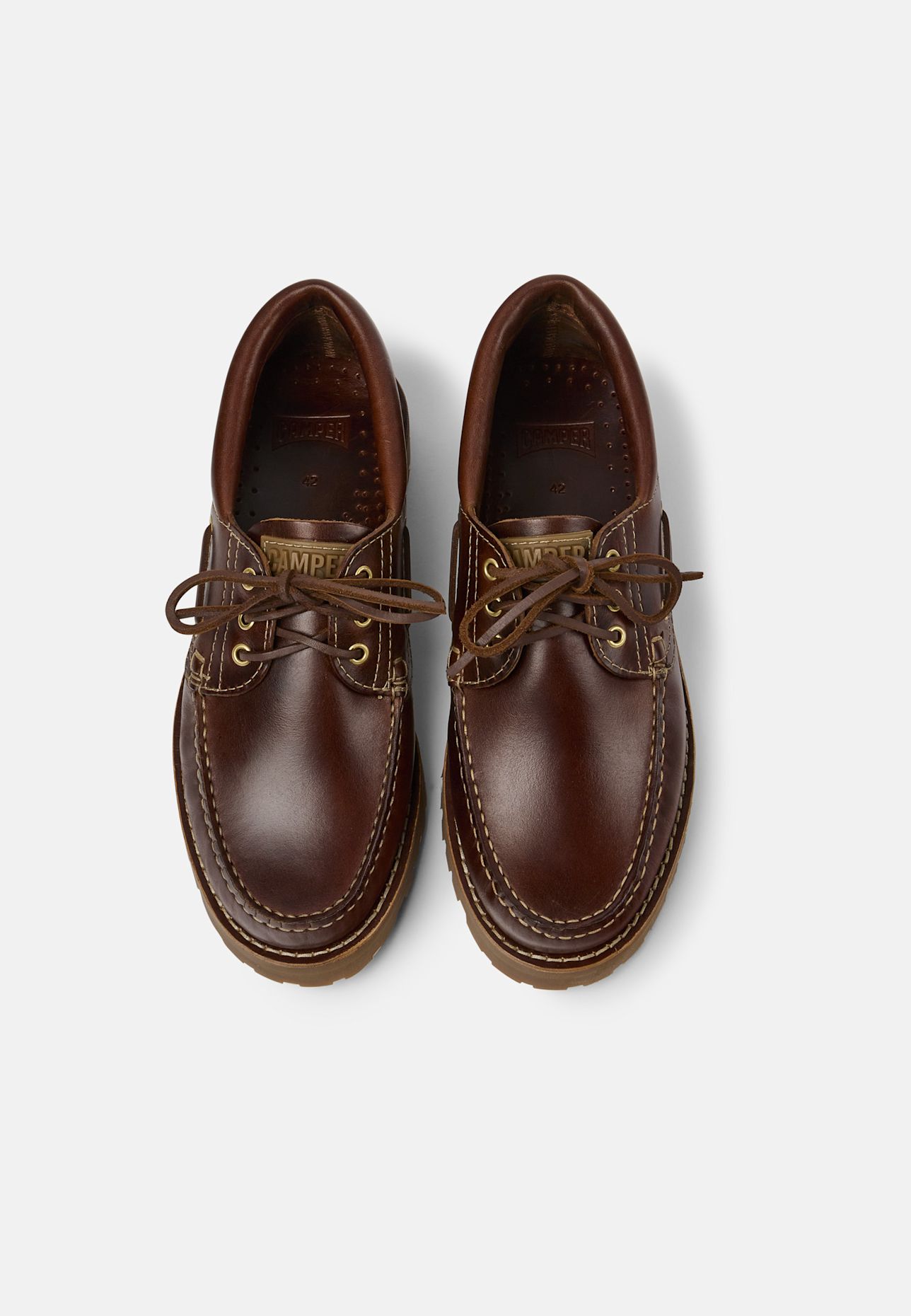 CAMPER Schnürschuhe NAUTICO: BRAUN