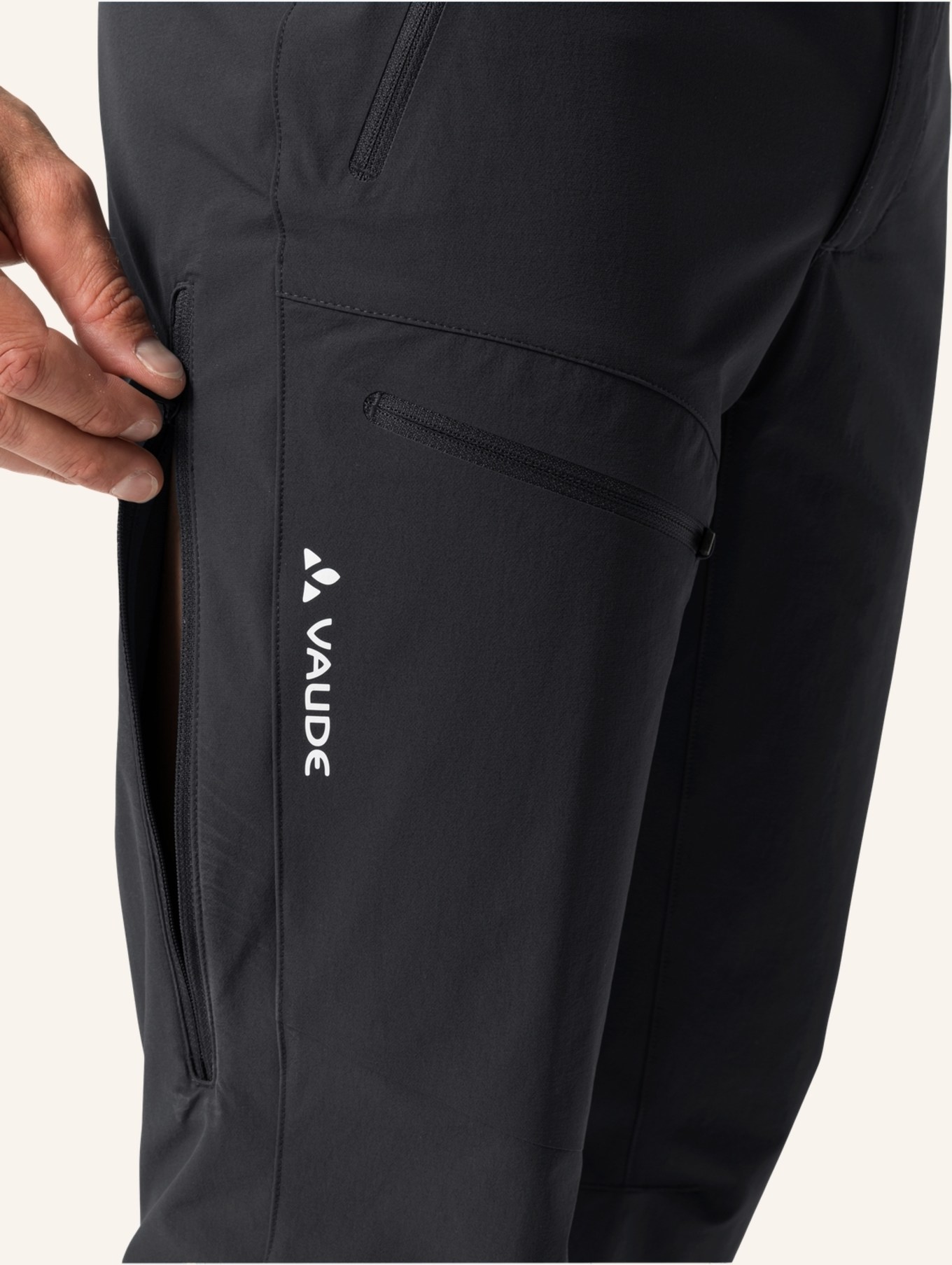 VAUDE Outdoor-Hose M BADILE P II: SCHWARZ