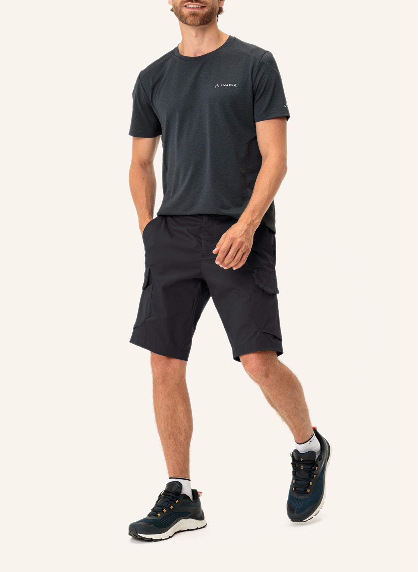 VAUDE Outdoor-Hose M NEYLAND CARGO STS: SCHWARZ