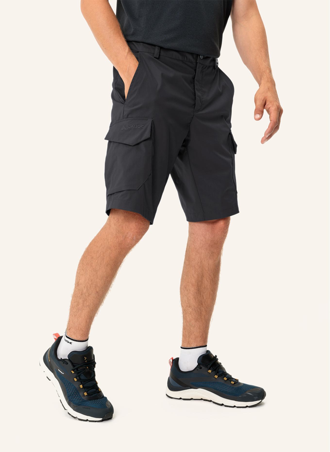 VAUDE Outdoor-Hose M NEYLAND CARGO STS: SCHWARZ