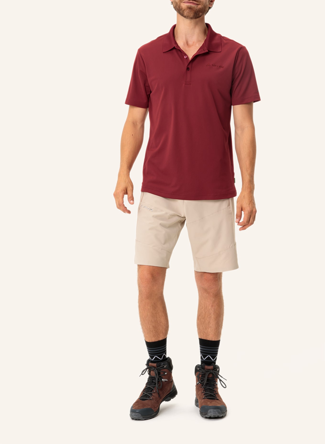VAUDE Funktions-Poloshirt ESSENTIAL: ROT