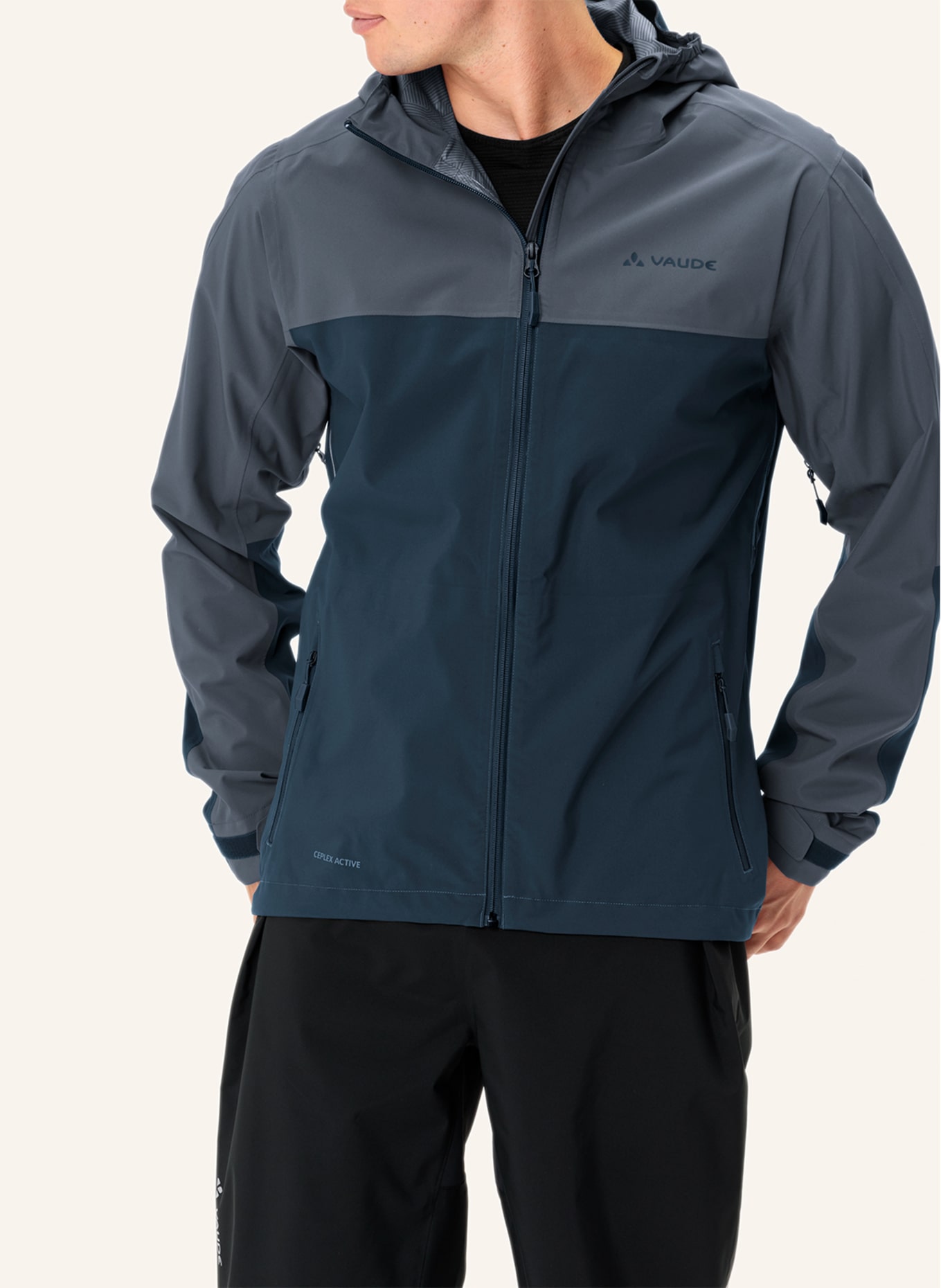 VAUDE Radjacke M  MOAB RAIN J: GRAU