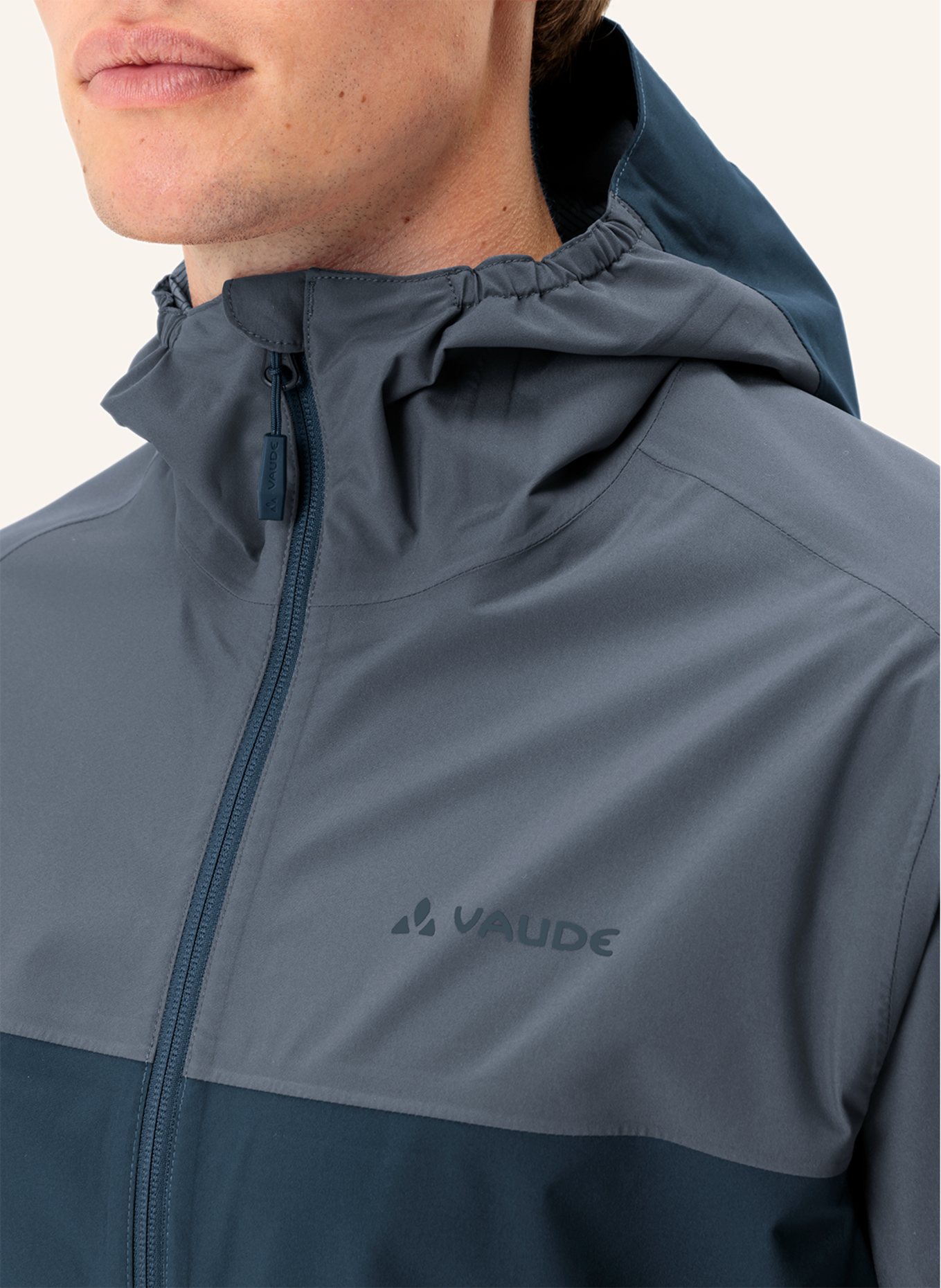 VAUDE Radjacke M  MOAB RAIN J: GRAU