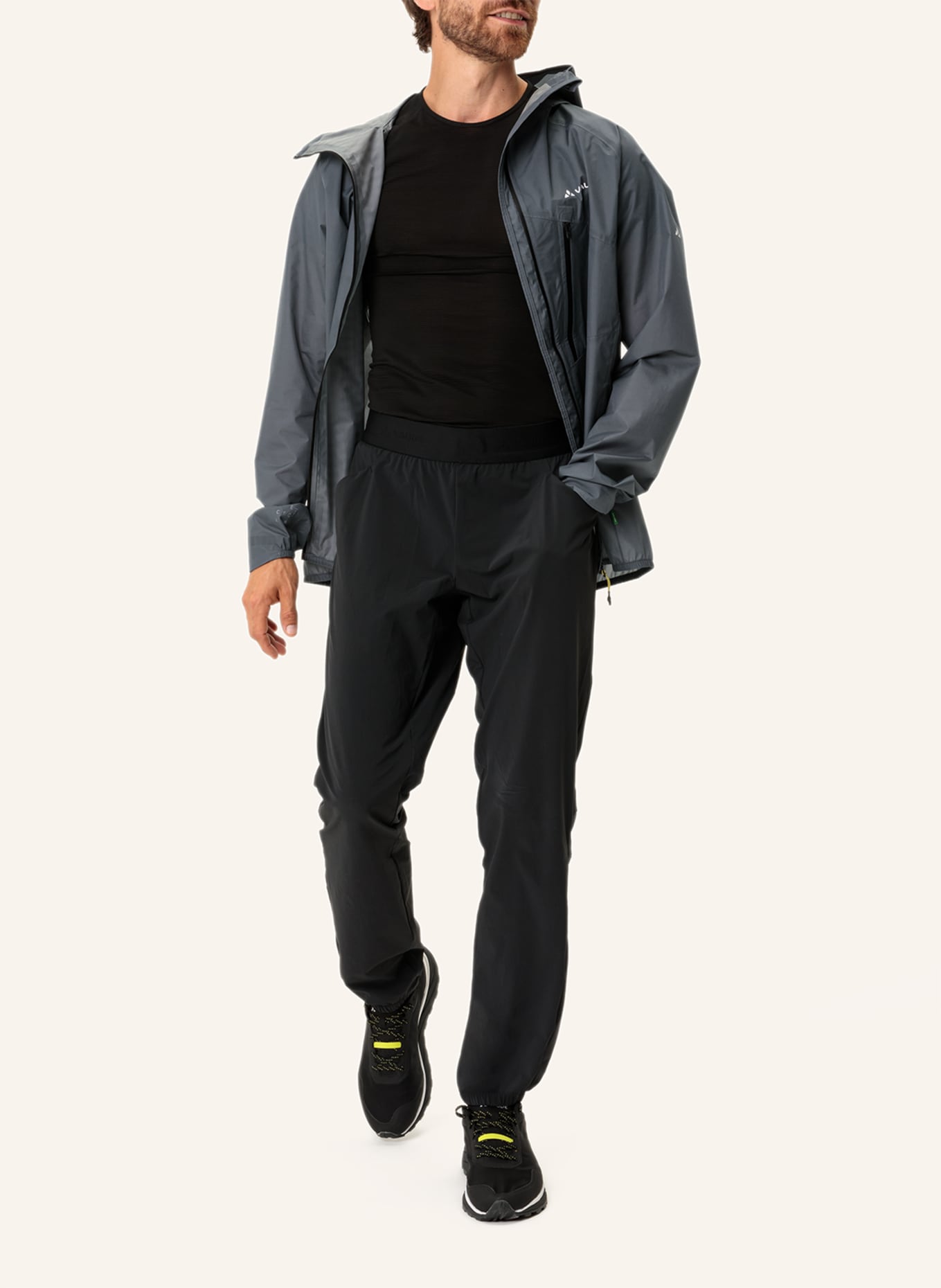 VAUDE Outdoor-Jacke M SCOPI 2,5L LW J: GRAU