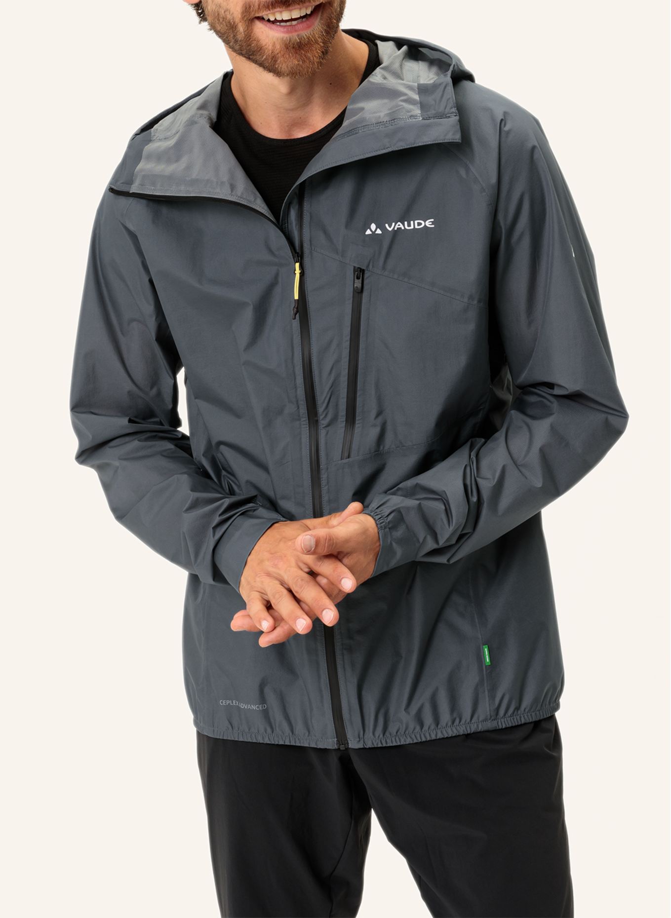 VAUDE Outdoor-Jacke M SCOPI 2,5L LW J: GRAU