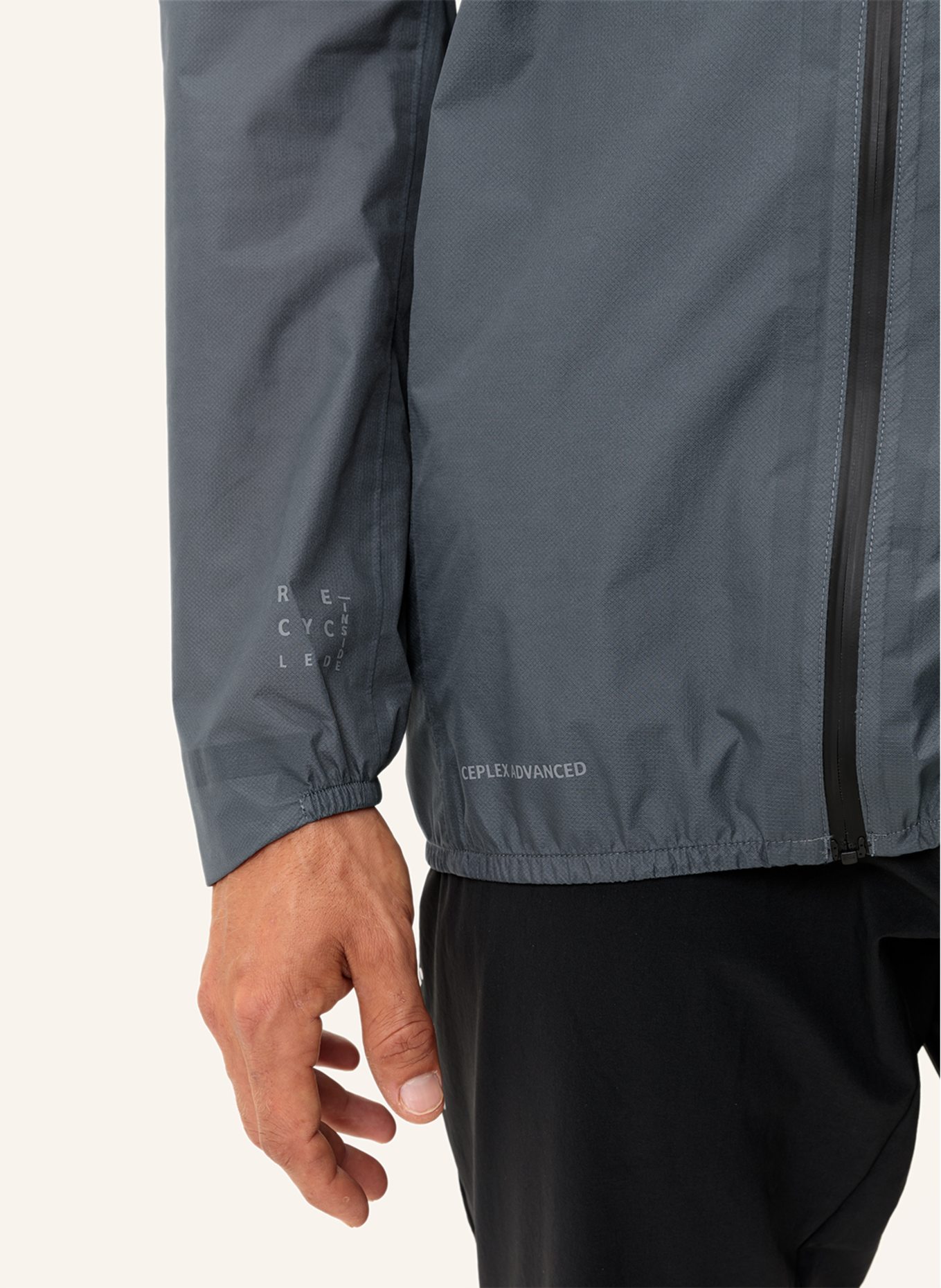 VAUDE Outdoor-Jacke M SCOPI 2,5L LW J: GRAU