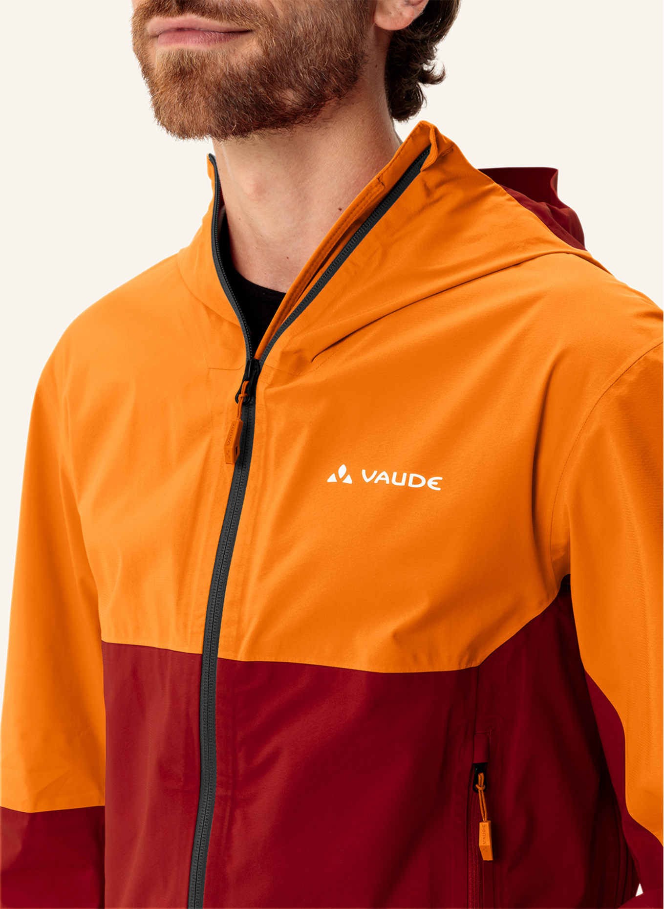 VAUDE Regenjacke SIMONY, Farbe: ROT (Bild 5)