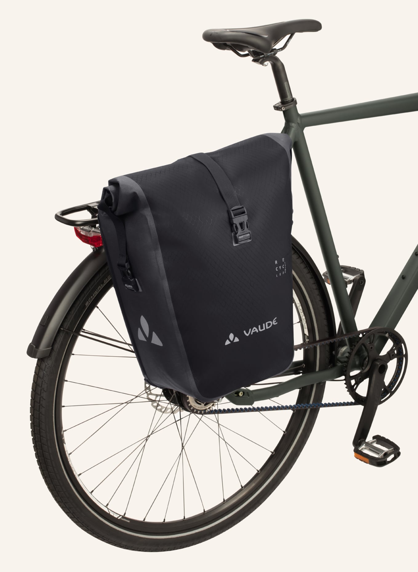 VAUDE Fahrradtasche AQUA BACK SINGLE (REC): SCHWARZ