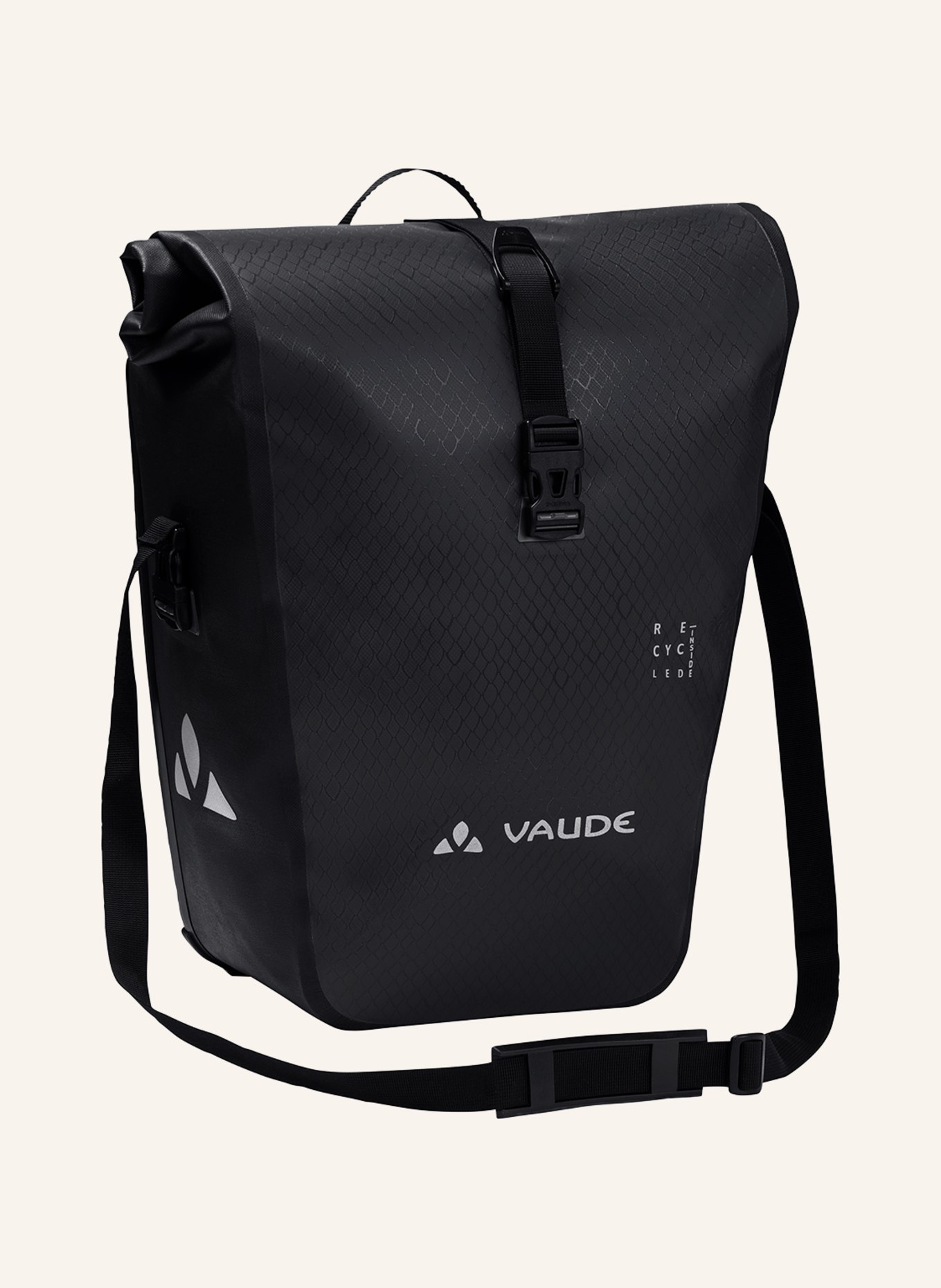 VAUDE Fahrradtasche AQUA BACK SINGLE (REC): SCHWARZ