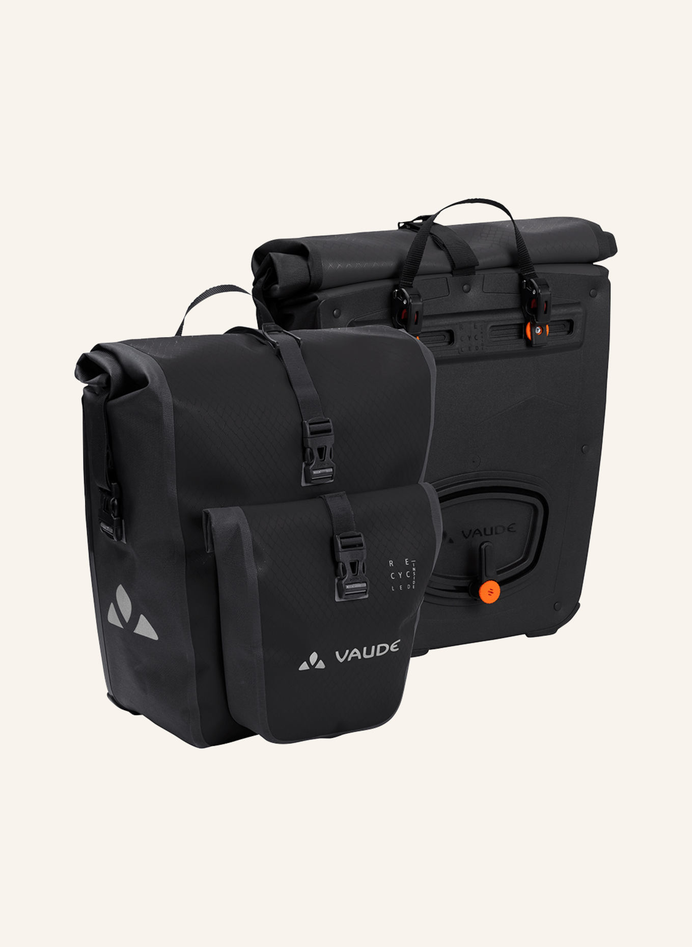 VAUDE Hinterradtasche AQUA BACK PLUS (REC): SCHWARZ