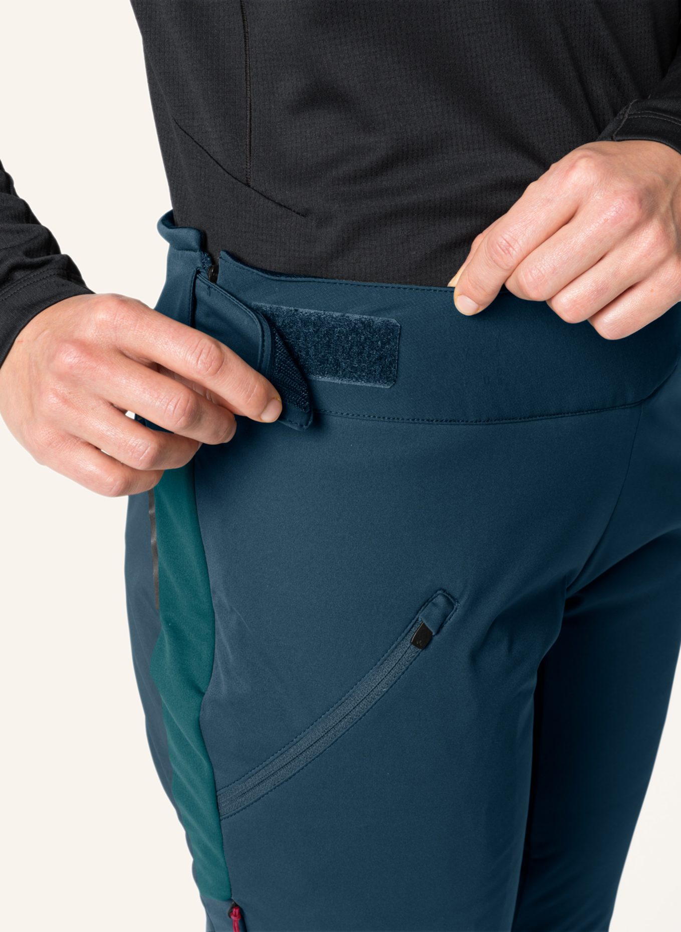 VAUDE Radhose ohne gepolsterten Einsatz W MINAKI P, Farbe: BLAU (Bild 3)