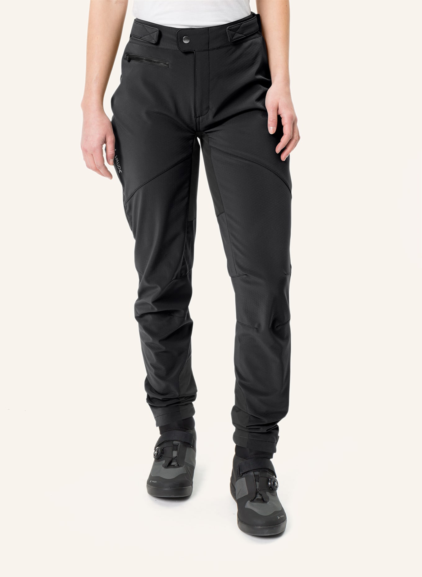 VAUDE Radhose QIMSA ohne gepolsterten Einsatz: SCHWARZ