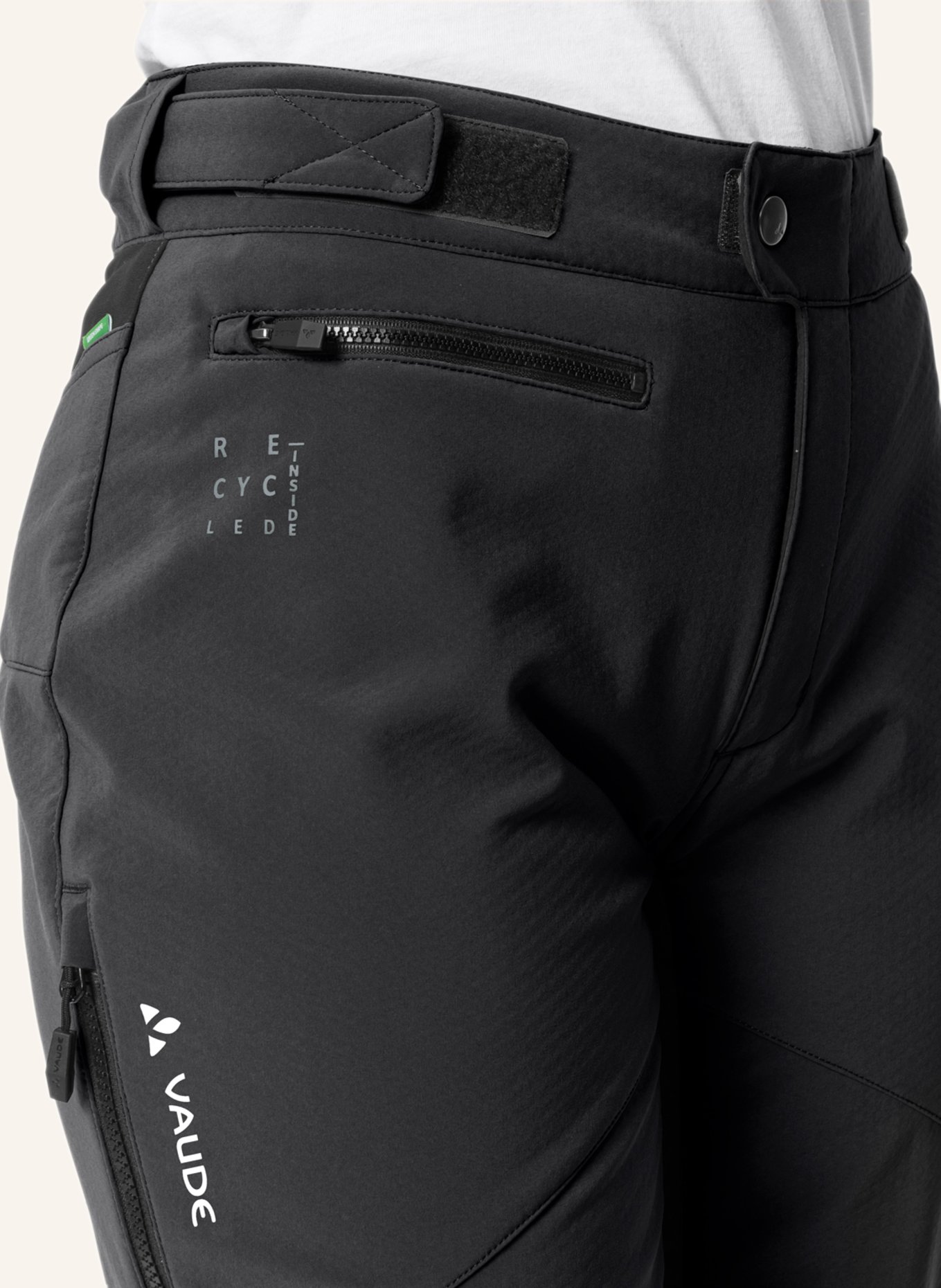 VAUDE Radhose QIMSA ohne gepolsterten Einsatz: SCHWARZ
