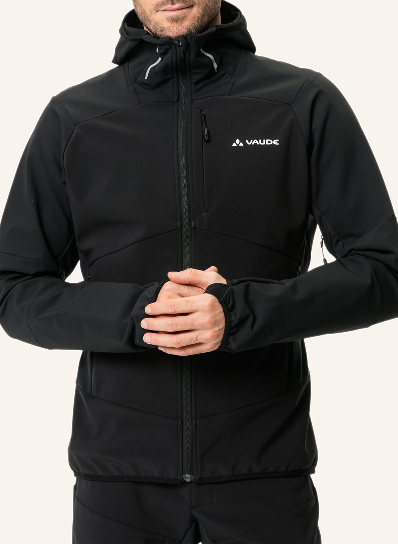 VAUDE Softshell-Jacke LARICE: SCHWARZ