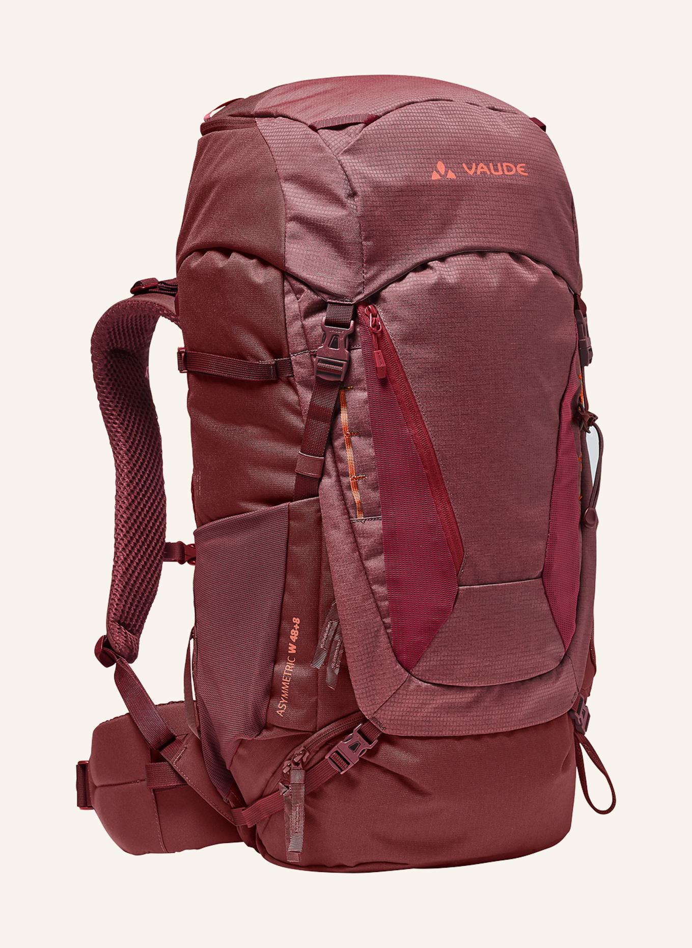 VAUDE Rucksack ASYMMETRIC 48+8 56 l: ROT