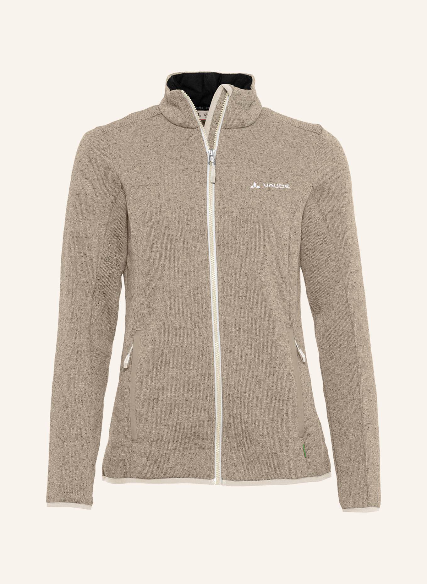 VAUDE Strick-Fleecejacke RIENZA: BEIGE